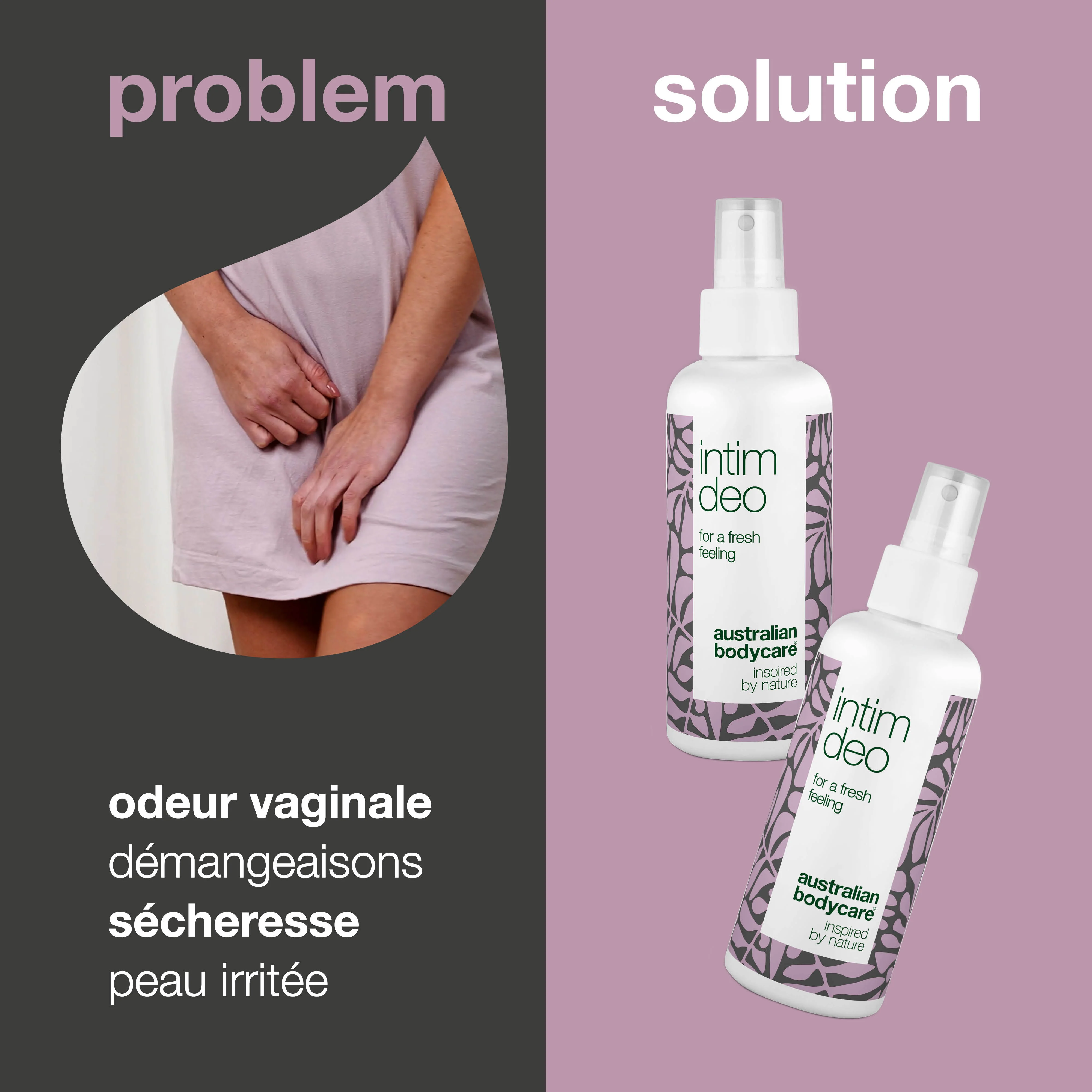 2 déodorant intimes pour l'hygiène intime contre les odeurs vaginales indésirables — Déodorant intime contre les odeurs génitales désagréables et les irritations de la zone intime - Image 2