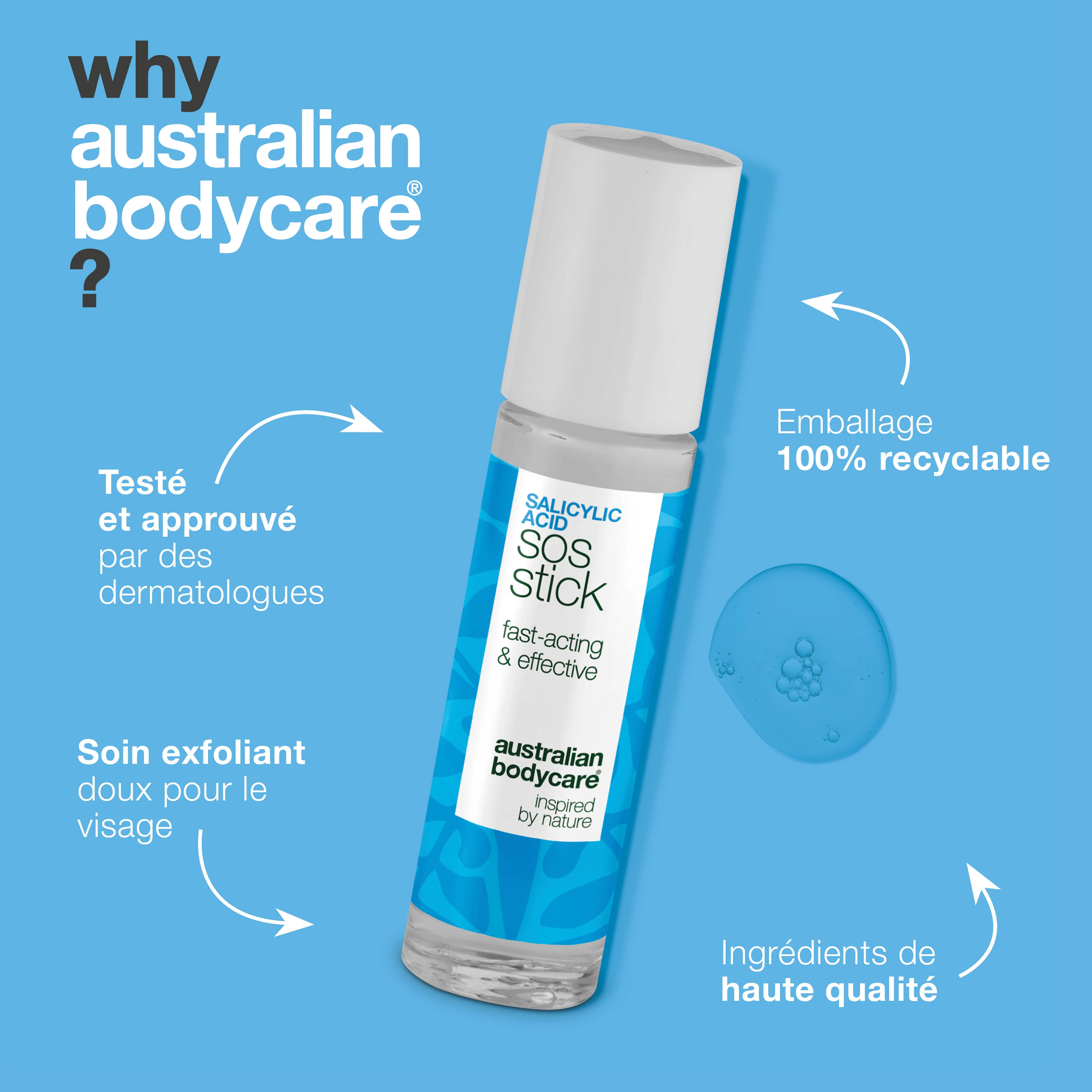 Stick SOS à l’Acide Salicylique contre boutons et rougeurs — Stick SOS à l’Acide Salicylique réduit boutons et rougeurs, purifie les pores et apaise la peau. Avec Acide Salicylique. - Image 4