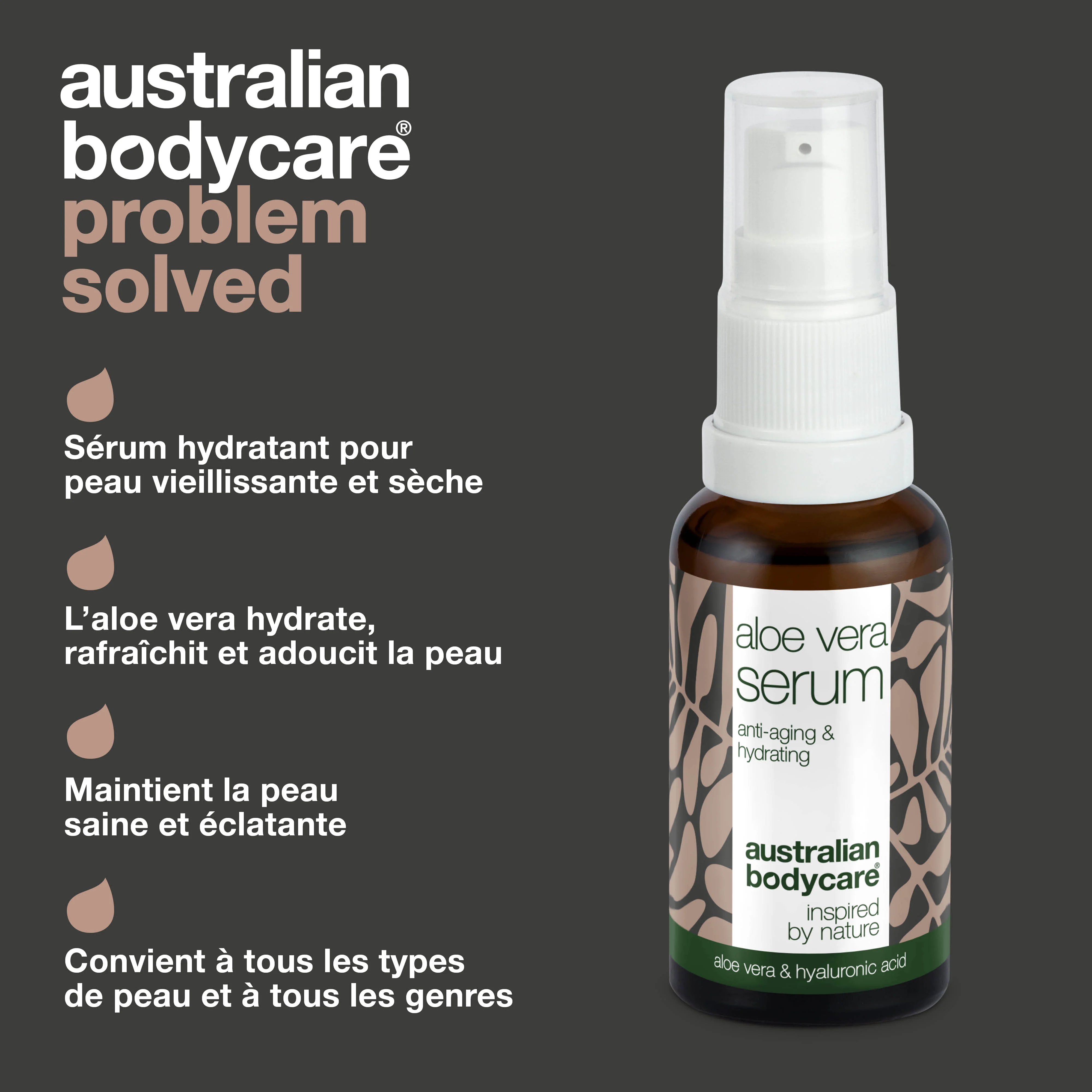 Sérum Aloe Vera & Vitamine E – Réduit les rides & hydrate — Sérum Aloe Vera & Vitamine E réduit les ridules et nourrit. Formulé avec acide hyaluronique et vitamine E pour une hydratation intense. - Image 3