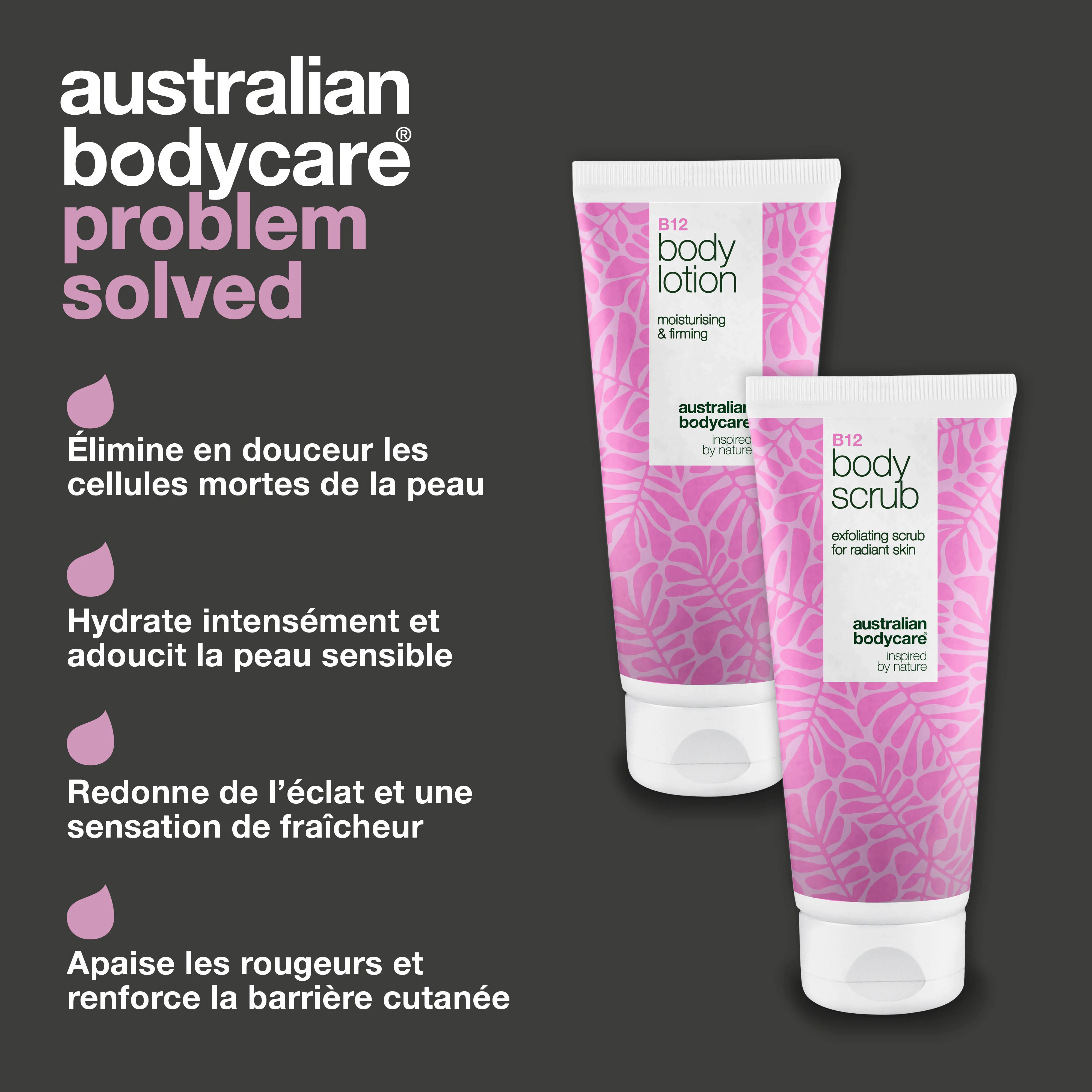 Coffret de soins B12 pour peau sèche – Exfoliation & hydratation en profondeur — Gommage corporel & lotion B12 hydratants pour peau sèche et sensible. - Image 3