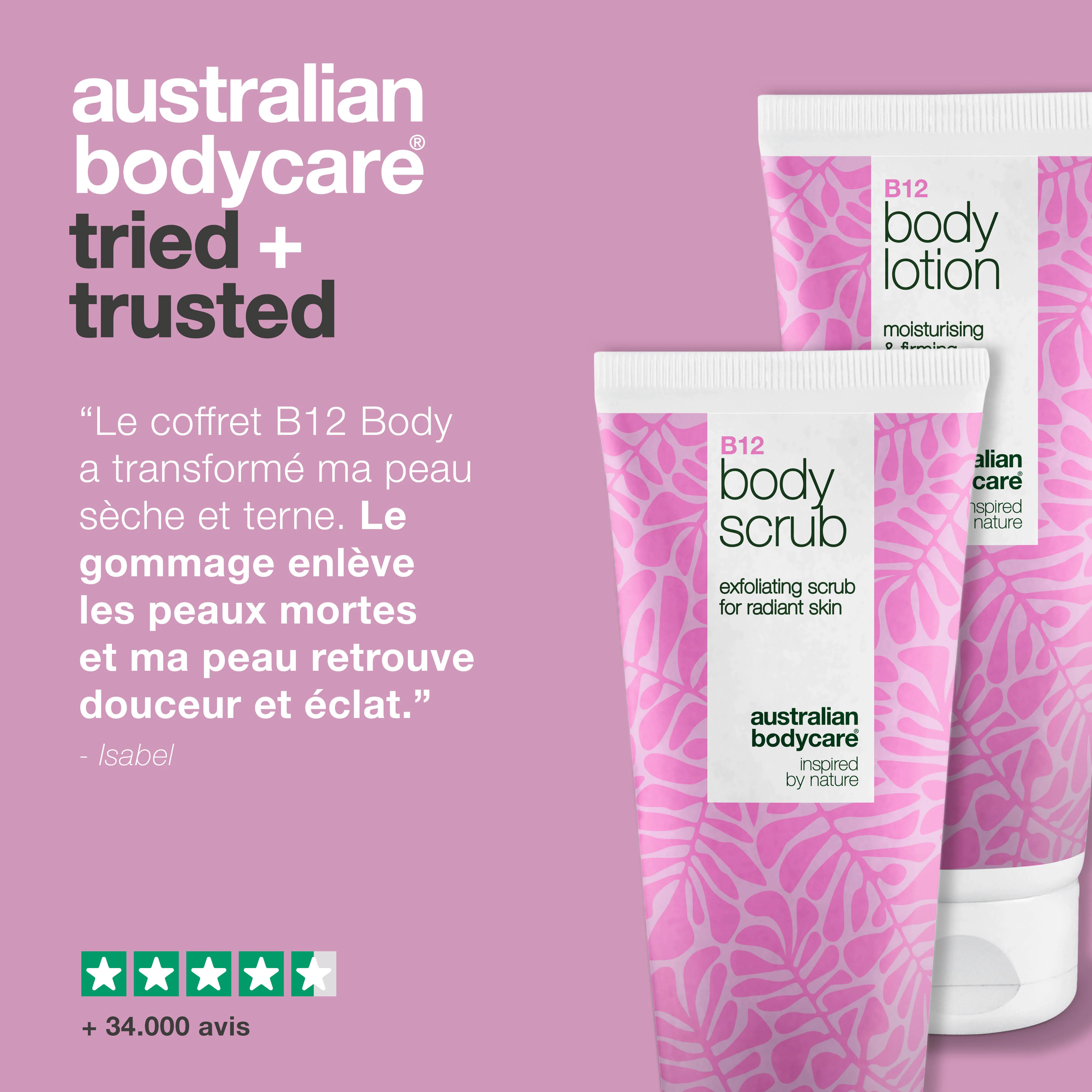 Coffret de soins B12 pour peau sèche – Exfoliation & hydratation en profondeur — Gommage corporel & lotion B12 hydratants pour peau sèche et sensible. - Image 5