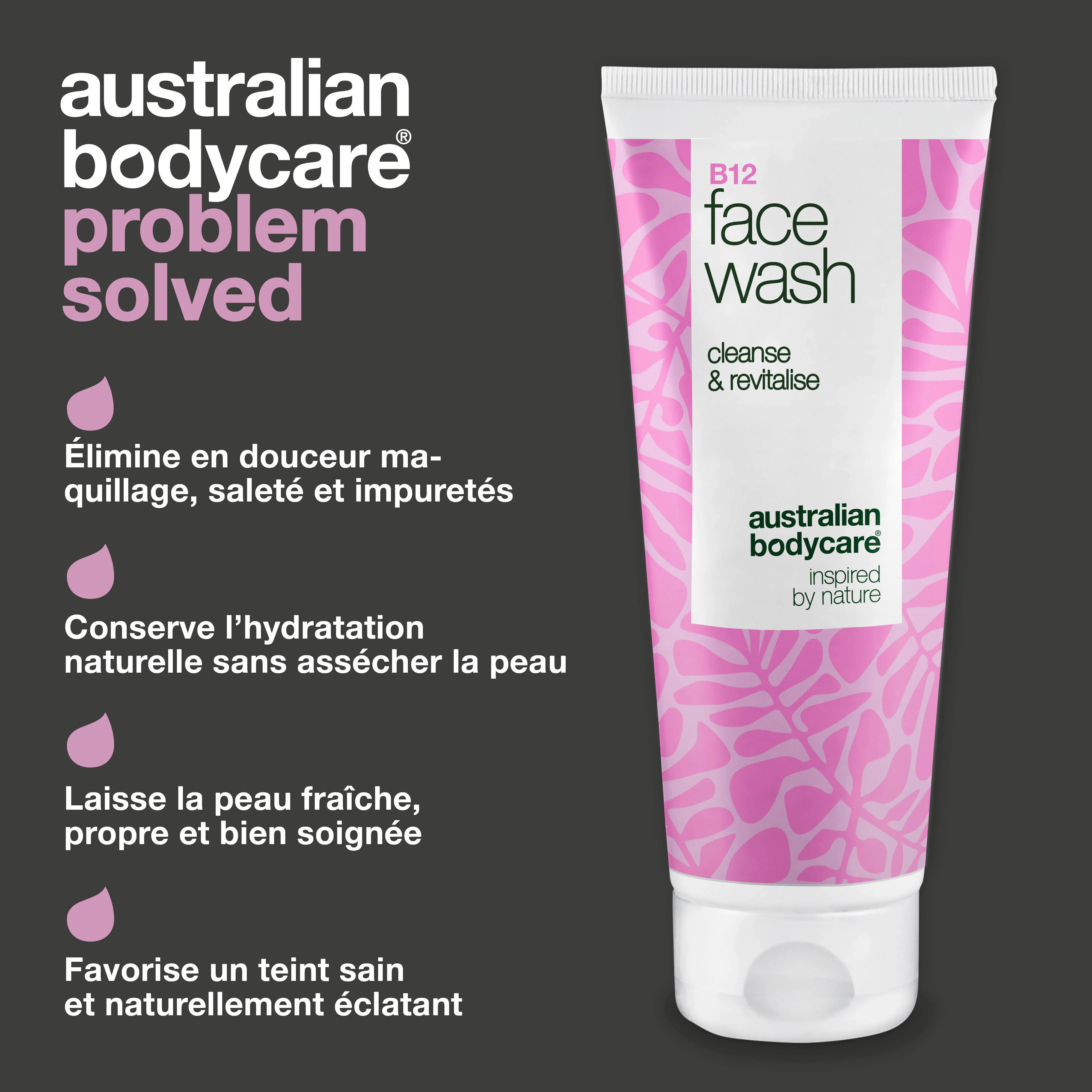 B12 Face Wash – Nettoyant doux pour une peau fraîche et soignée —Nettoyant visage B12, élimine maquillage et impuretés. Pour une peau propre, soignée et éclatante de naturel. - Image 3