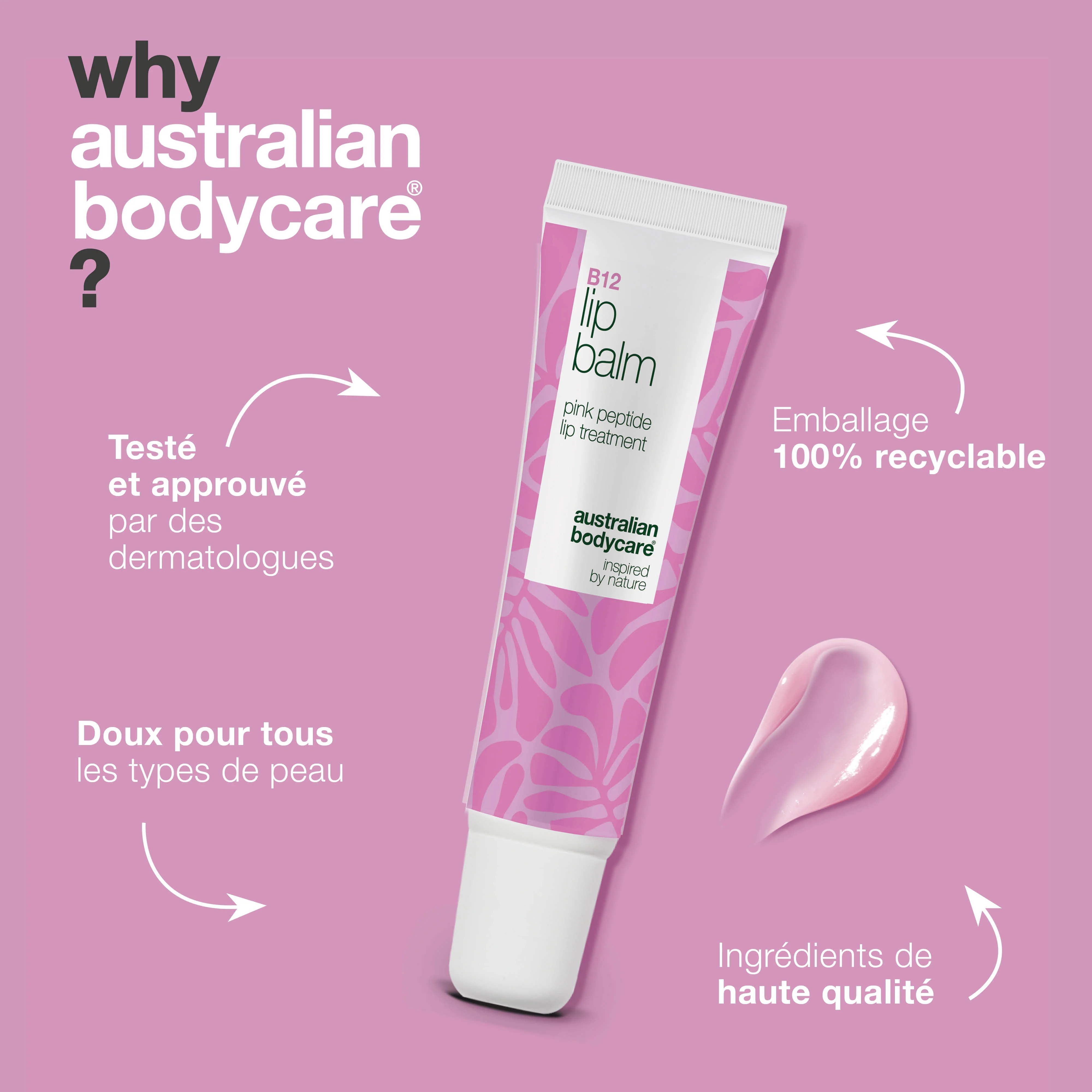 Baume à lèvres B12 – Hydratation pour des lèvres pulpeuses — Obtenez des lèvres douces et pulpeuses avec le baume B12. Hydratation intense, lisse les lignes et prévient la sécheresse - Image 4