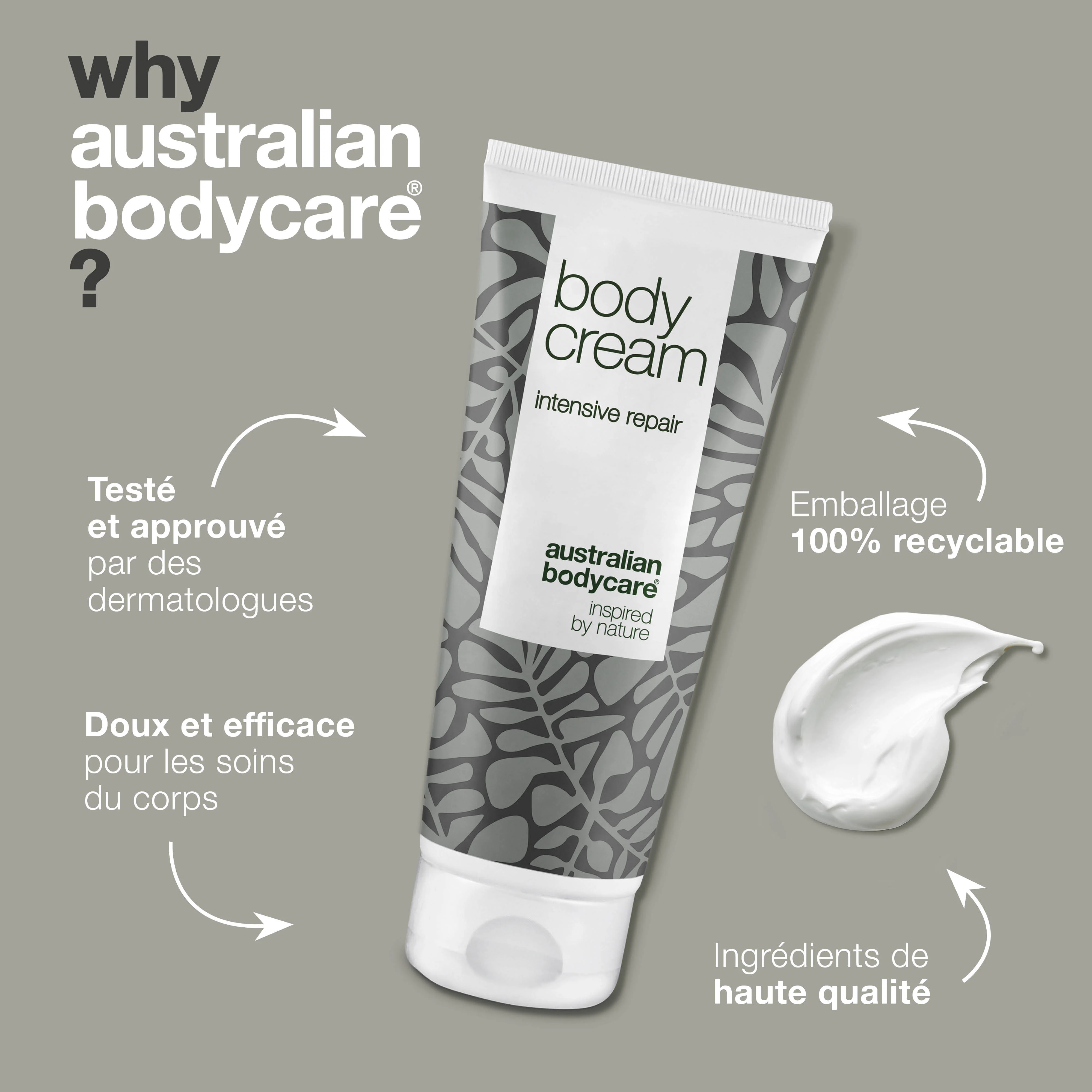 Crème pour le corps à l'huile de tea tree pour aider la peau à guérir plus rapidement, efficace contre kératose pilaire— Hydratant intensif pour peaux très sèches et abîmées - Image 4
