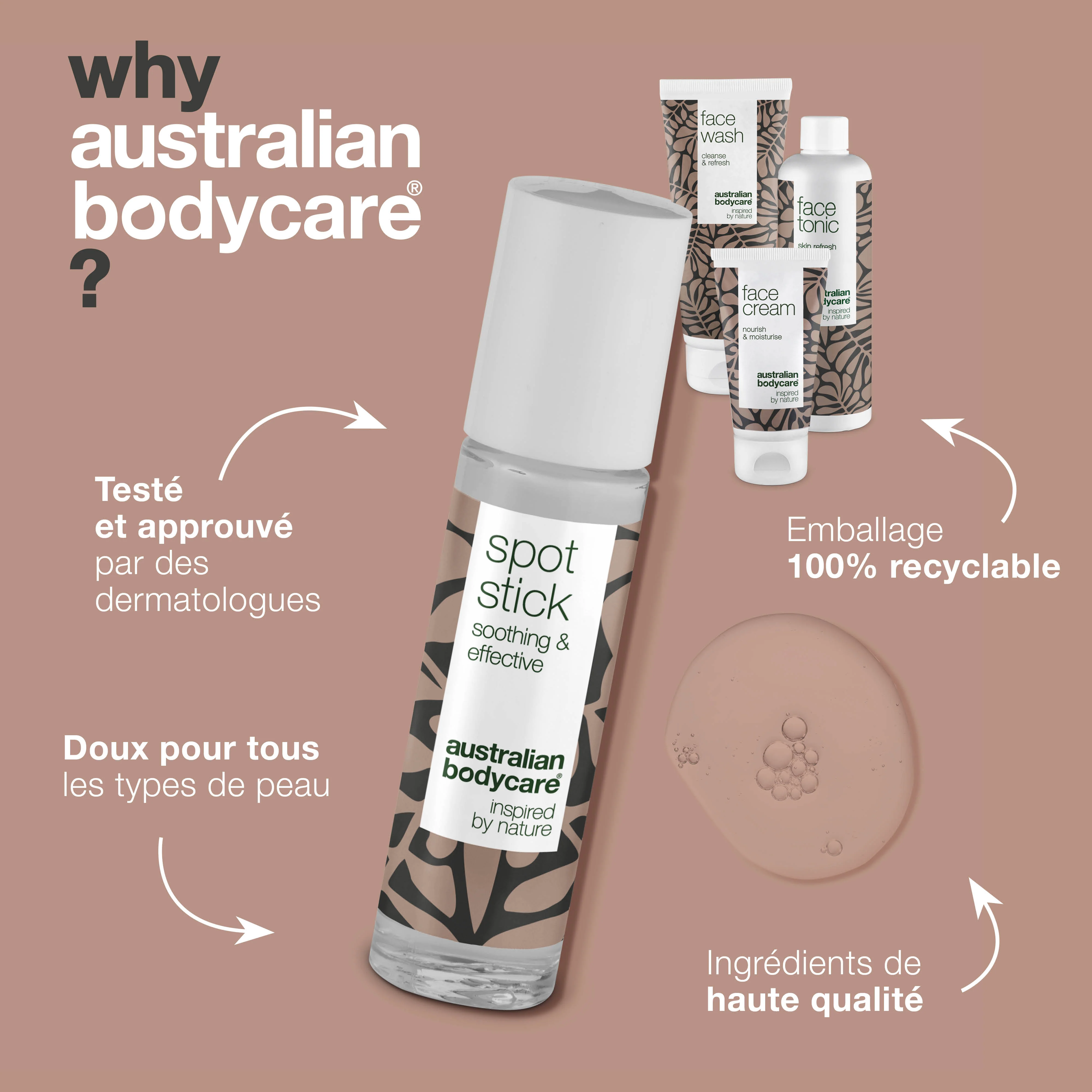 Kit de 4 produits au tea tree pour lutter contre les boutons sur le front — 4 produits visage pour le soin des points noirs et boutons sur le front - Image 4