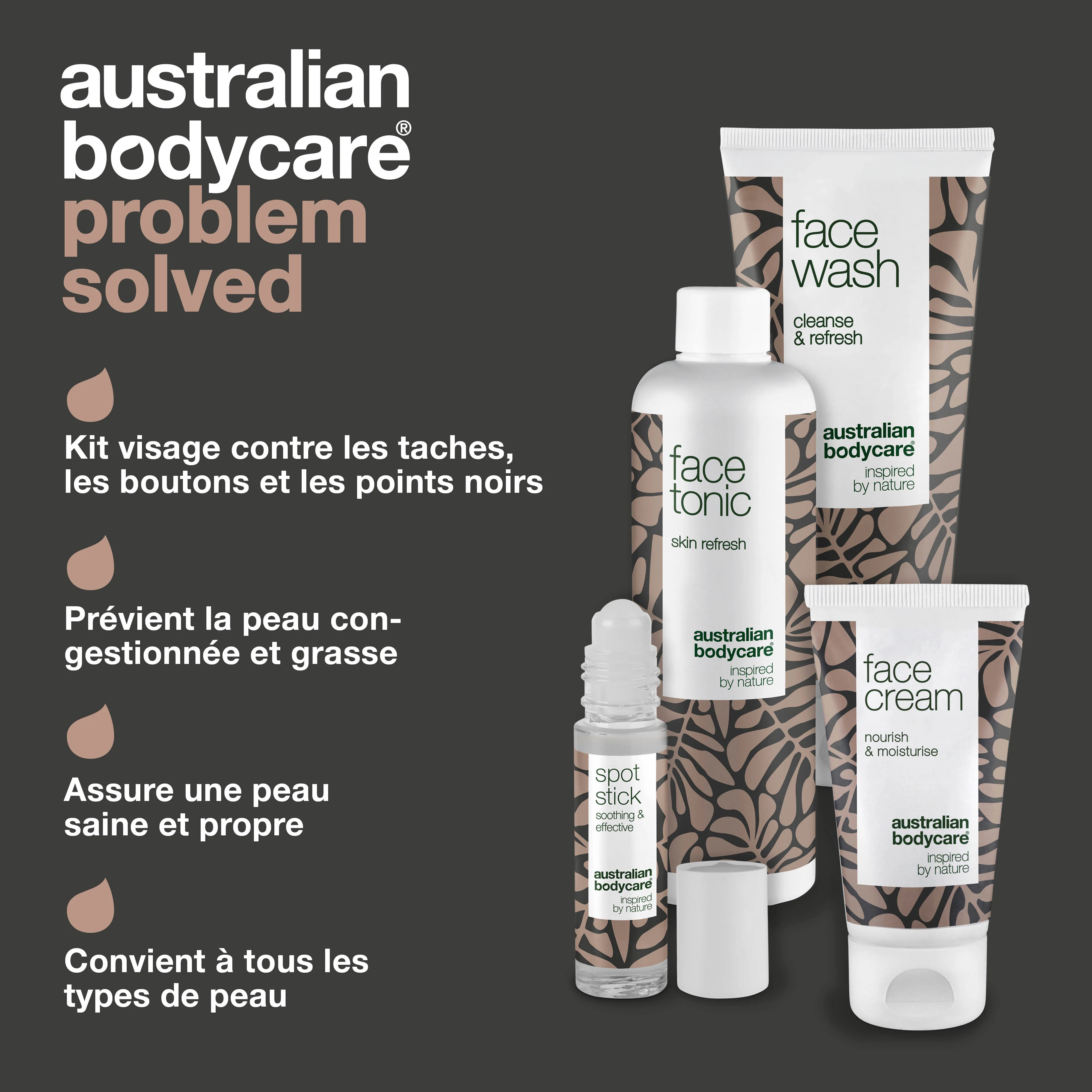 Kit de 4 produits pour les boutons sur le menton — Produits pour le visage pour le nettoyage quotidien des boutons sur le menton - Image 3