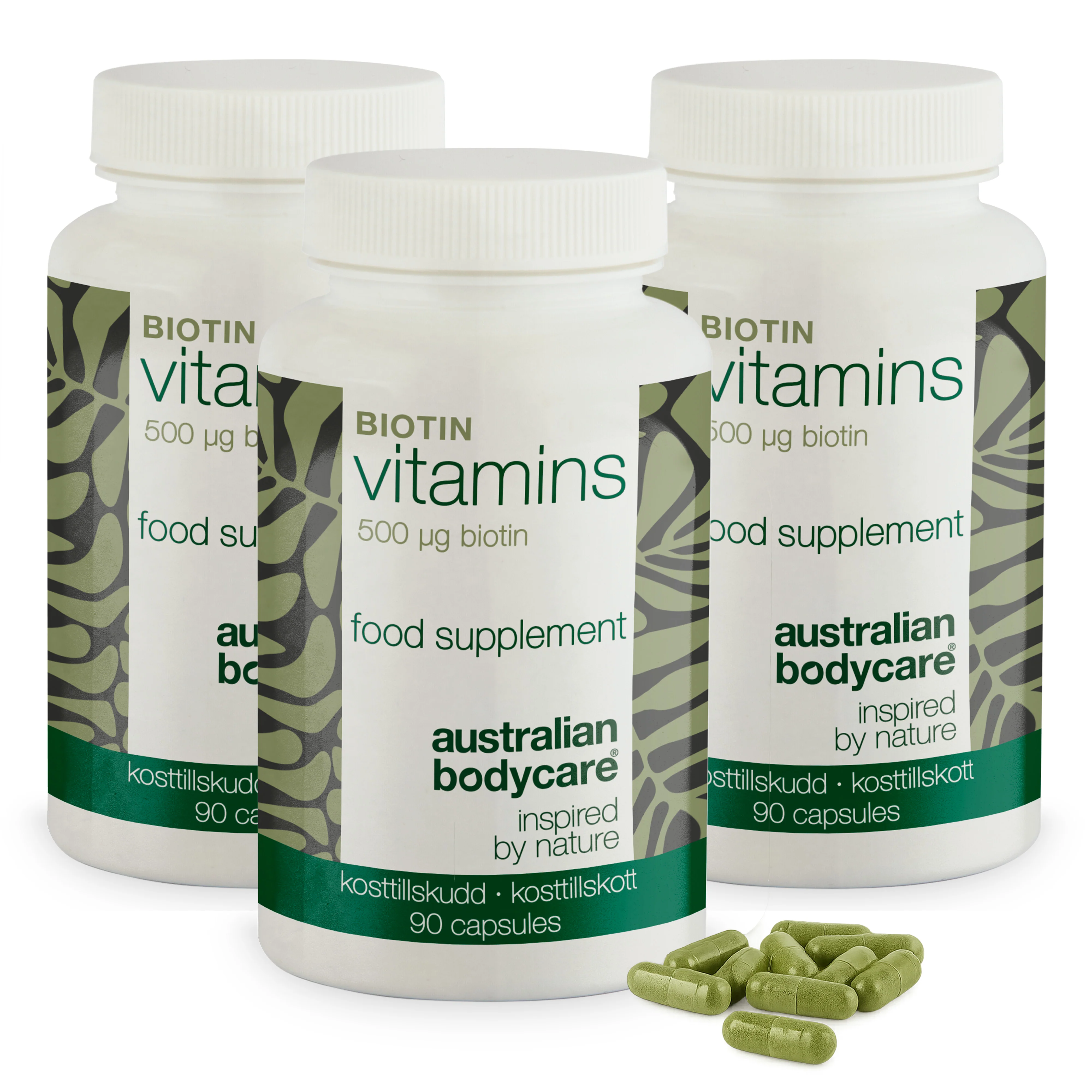 Complément biotine 500 µg – Vitamine B7 – 90 doses — Complément à la biotine avec 500 µg de B7 – pour usage quotidien. Soutient peau, cheveux, nerfs. Ingrédients : biotine, luzerne, cellulose. - Image 10