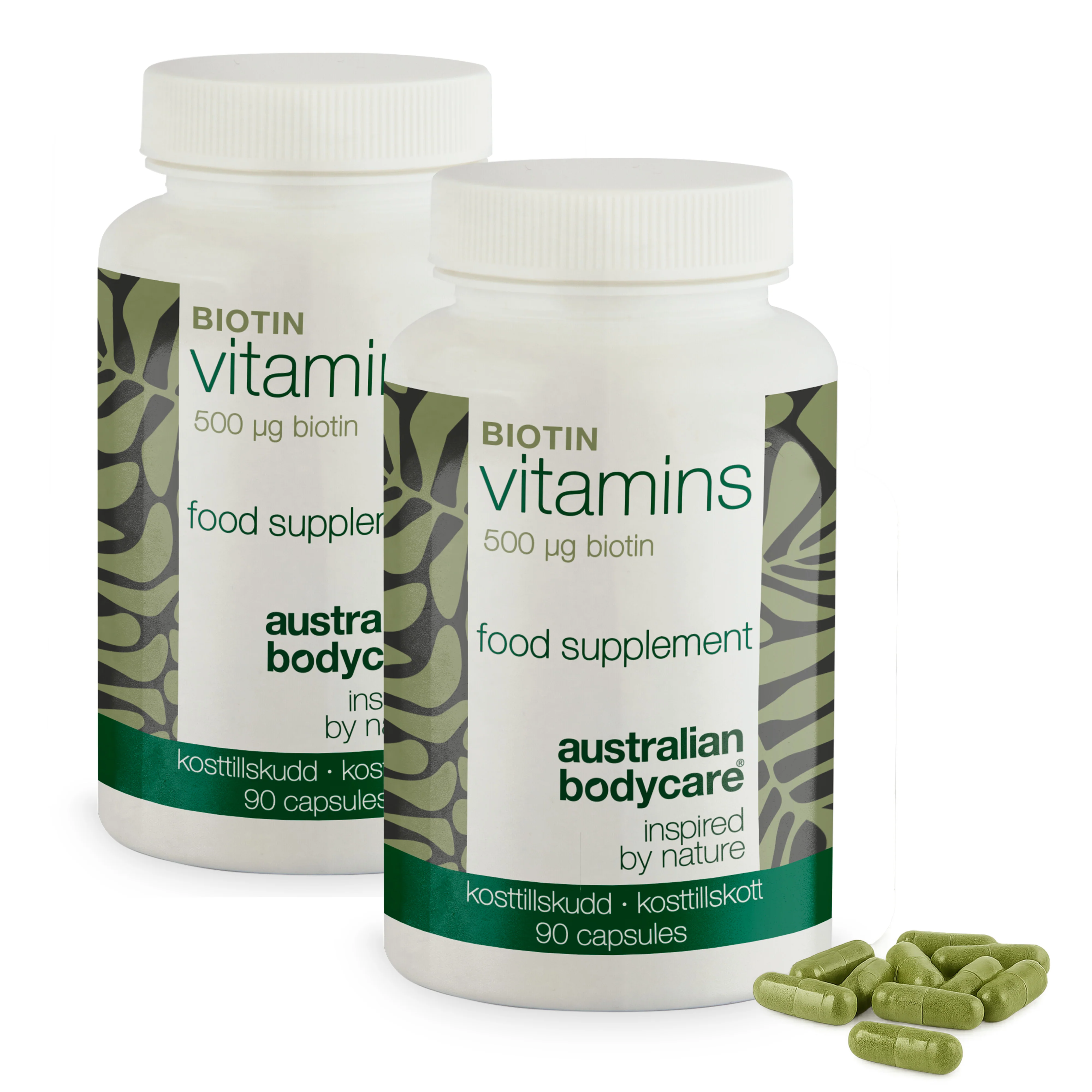 Complément biotine 500 µg – Vitamine B7 – 90 doses — Complément à la biotine avec 500 µg de B7 – pour usage quotidien. Soutient peau, cheveux, nerfs. Ingrédients : biotine, luzerne, cellulose. - Image 9