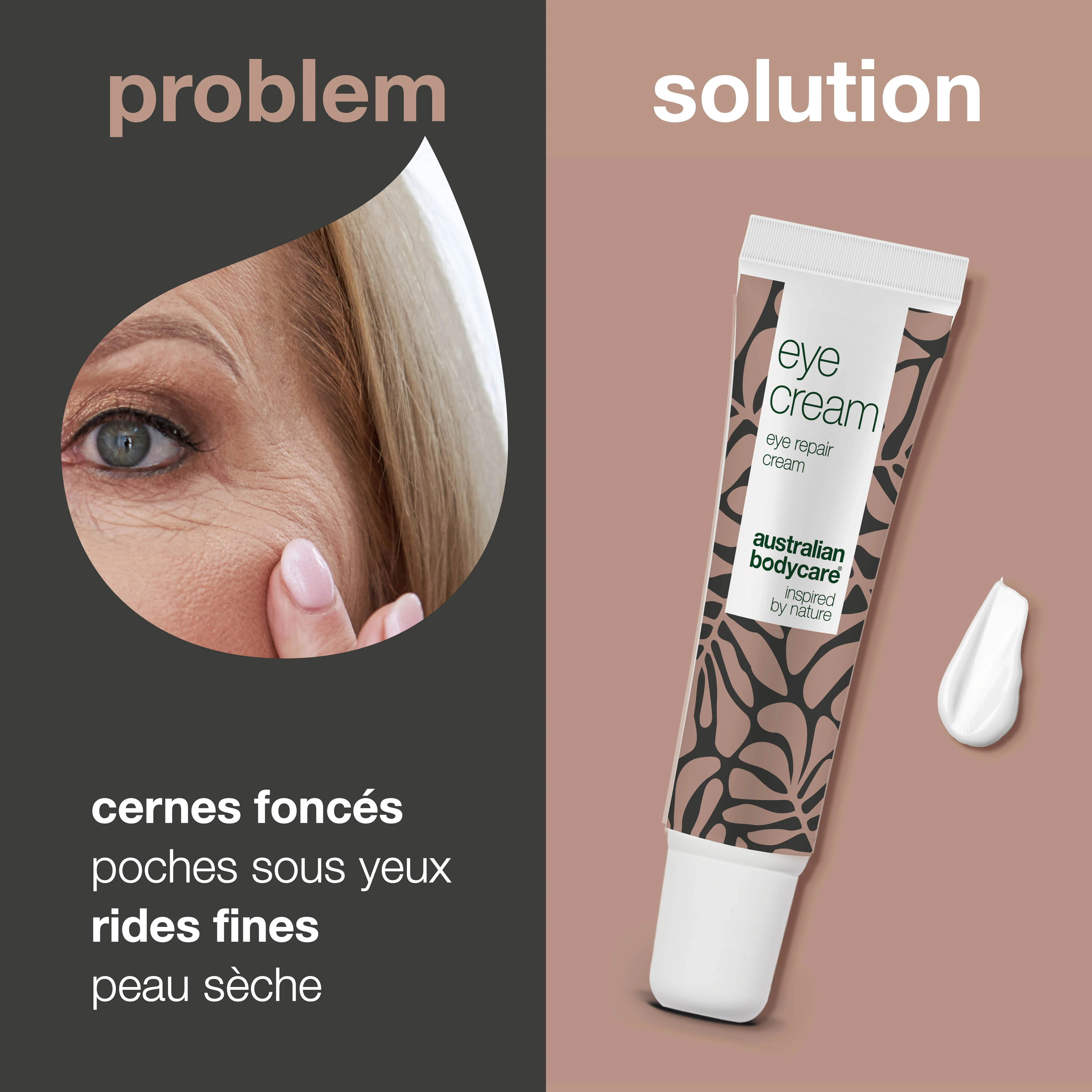 Crème yeux anti-cernes, poches et ridules hydratante — Crème efficace pour réduire cernes, poches et ridules. Hydrate et renforce la peau pour un regard frais et éclatant. - Image 2