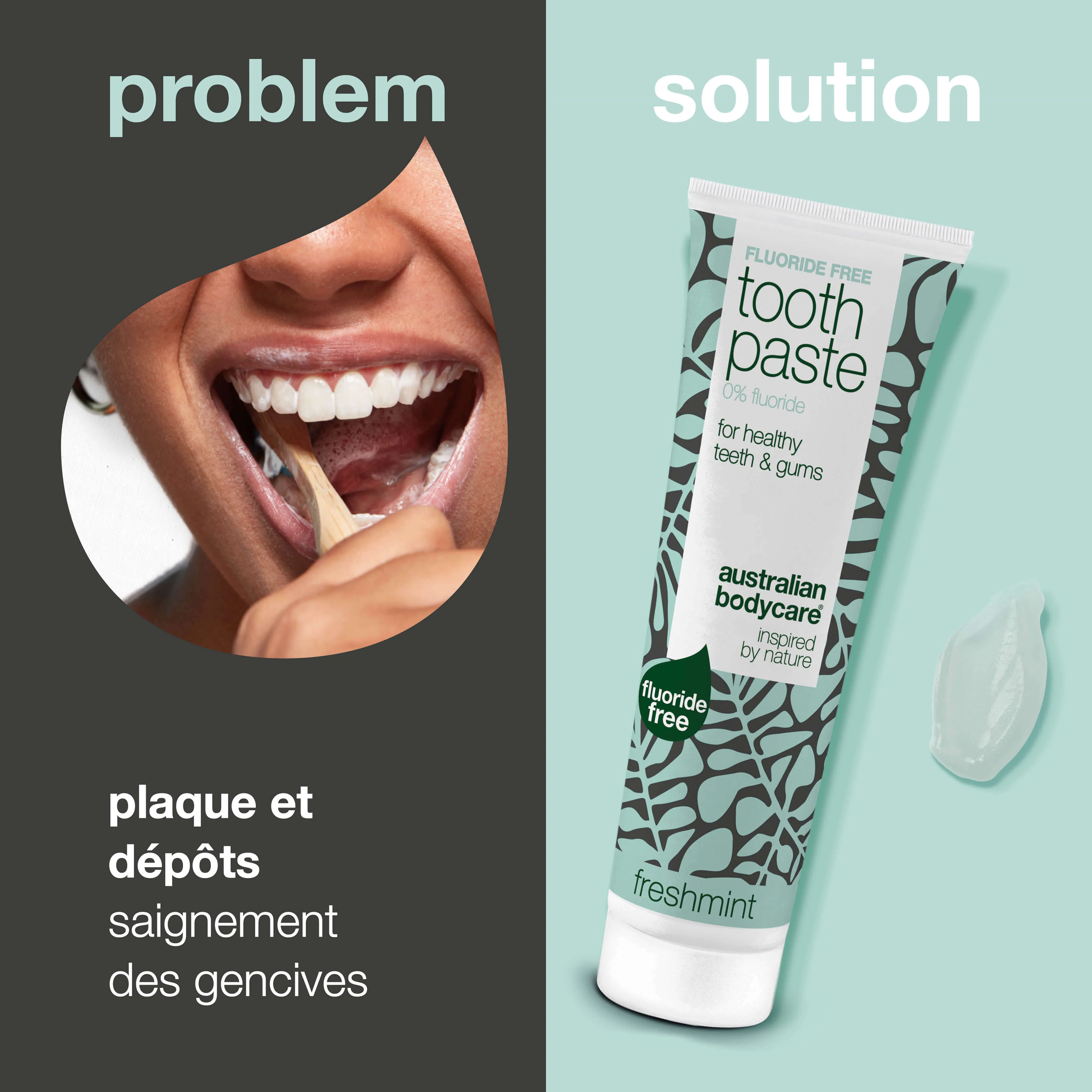 Dentifrice sans fluor – pour des dents saines et une haleine fraîche — Dentifrice sans fluor qui élimine la plaque, protège les gencives et rafraîchit l’haleine. Idéal pour un usage quotidien. - Image 2