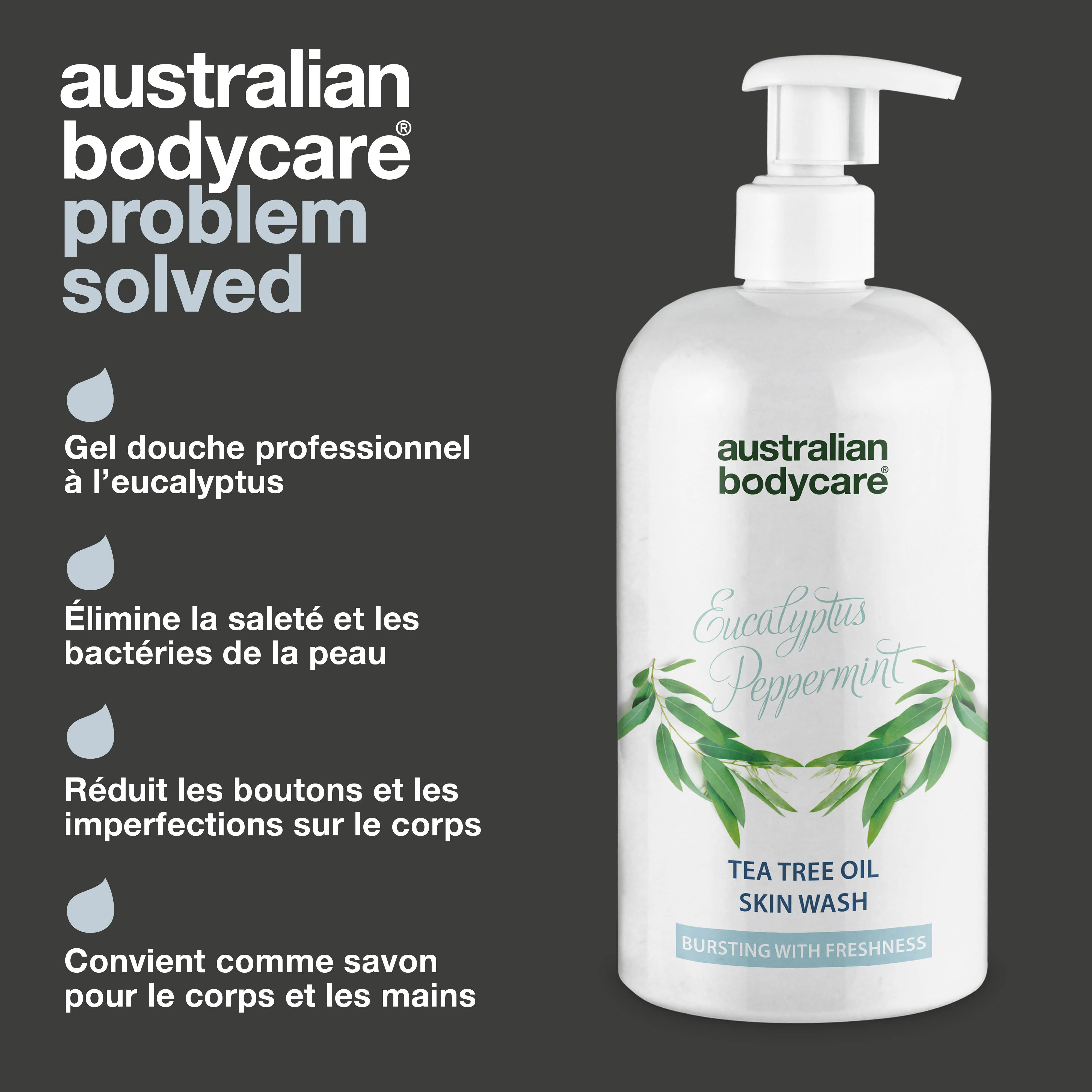 Professionnel Savon pour le corps à l’huile de tea tree & Eucalyptus — Gel de douche à base d'huile naturelle de tea tree et d'eucalyptus, vendu par des professionnels - Image 3