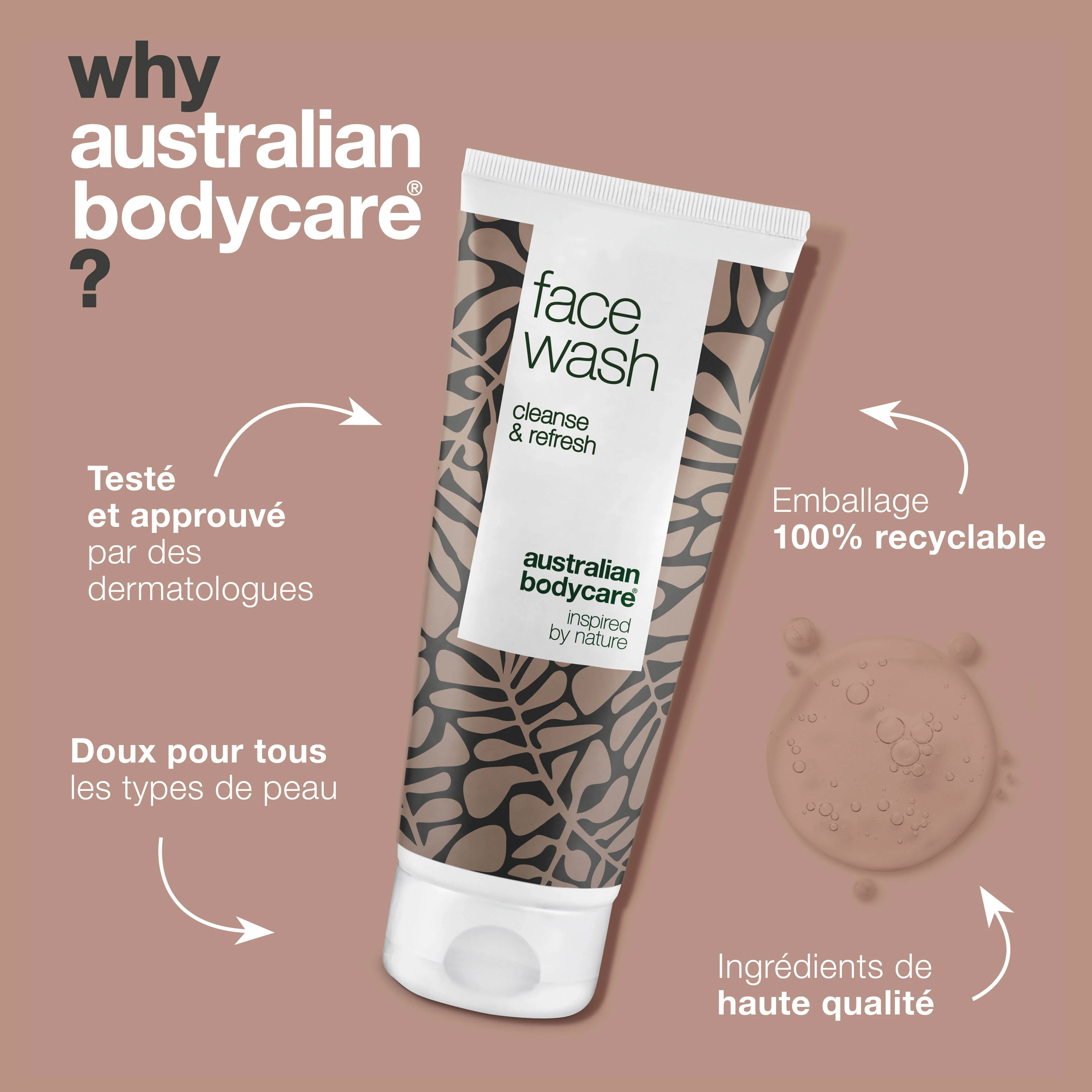 Nettoyant visage à l'huile de tea tree pour les boutons et peaux impures — Nettoyage quotidien du visage pour les peaux grasses et impures pour les hommes et les femmes. - Image 4