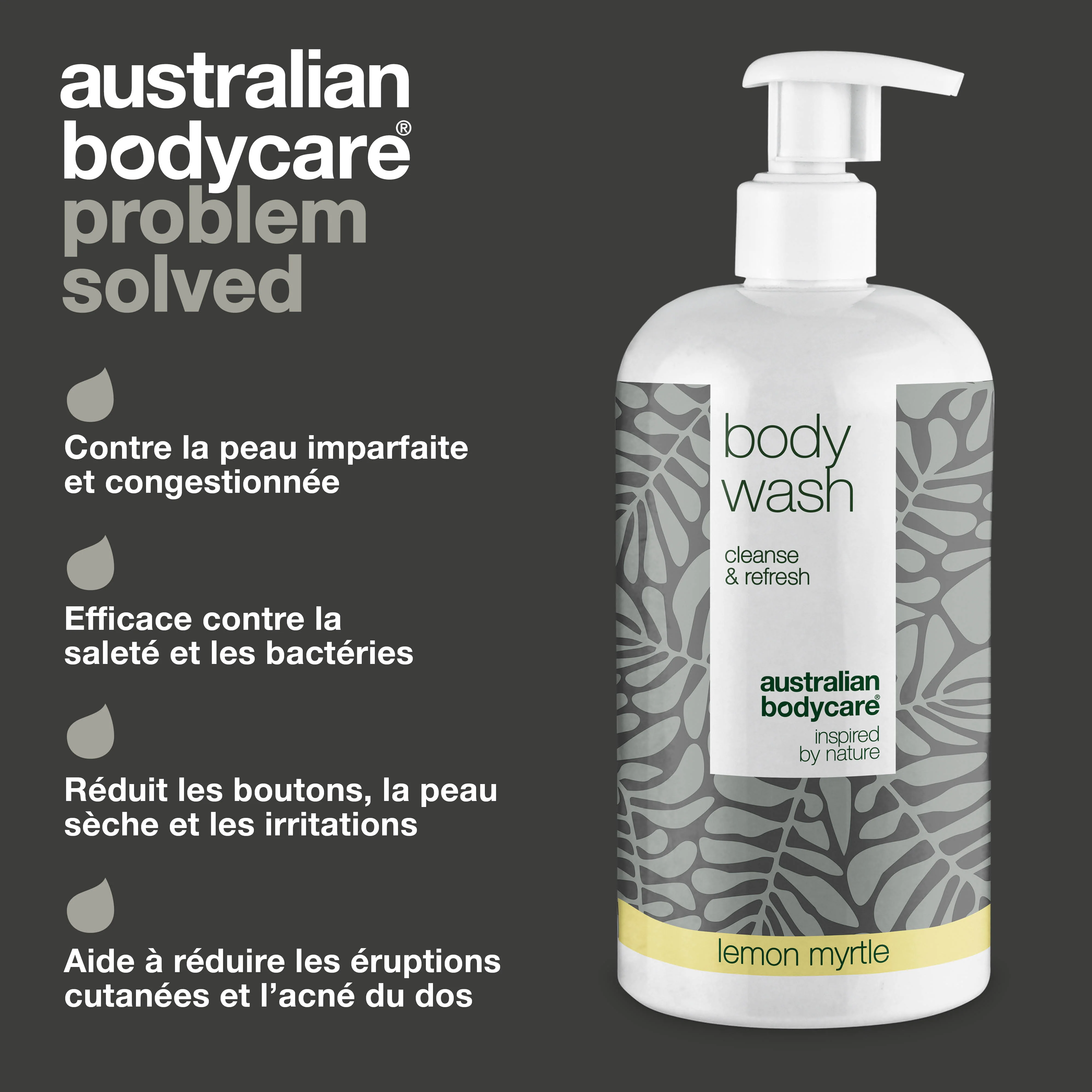 4 Gel douche pour 3 Tea Tree 500 ml Myrte citronnée - offre groupée — Kit de 4 savons pour le corps (500 ml) : Huile de Tea Tree & Myrte Citronnée - Image 3