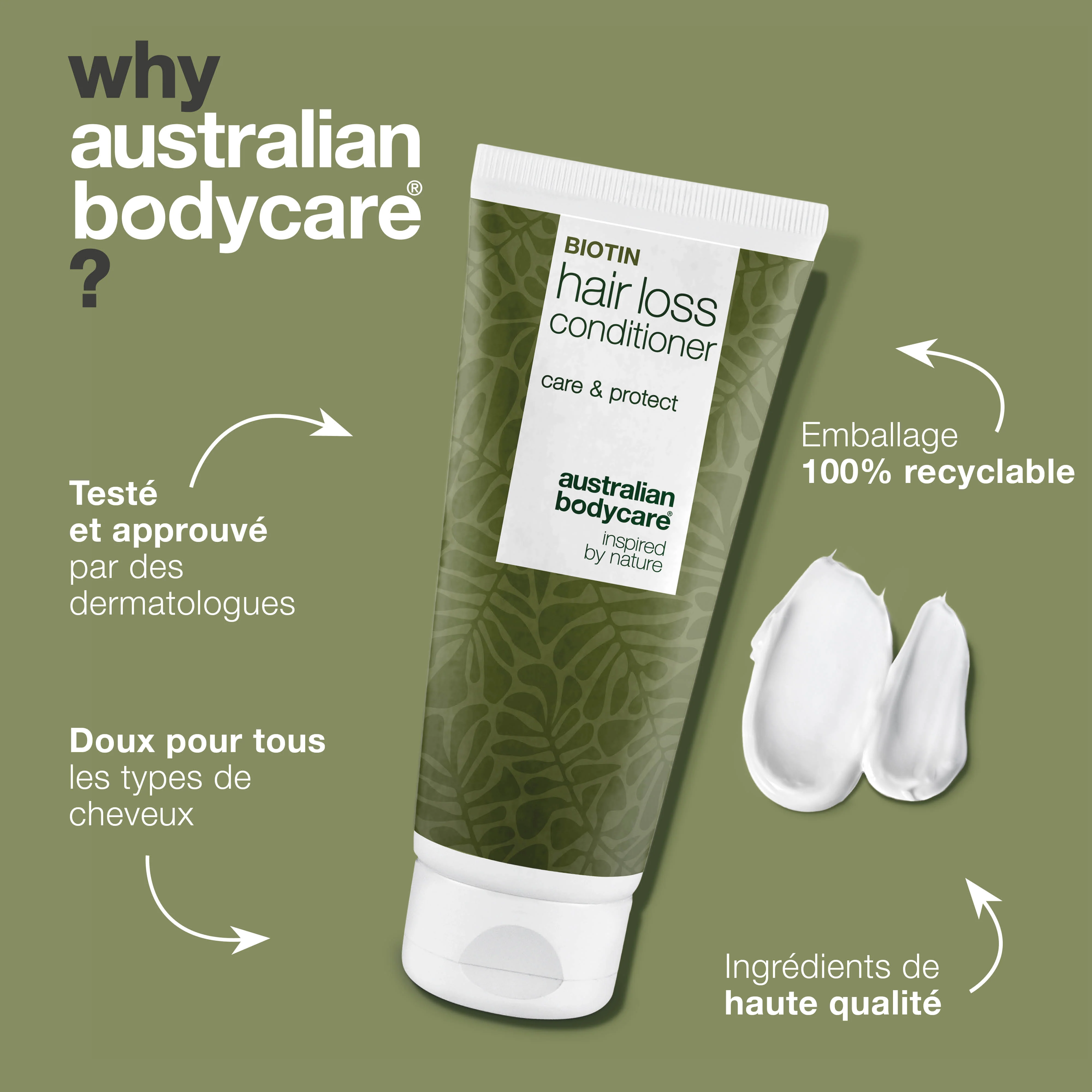 Hair Loss Conditioner – Renforce les cheveux fins et réduit la chute — Hair Loss Conditioner renforce les cheveux fins, réduit la chute et hydrate. Avec Capilia Longa, Caféine et Biotine pour des cheveux plus denses. - Image 4