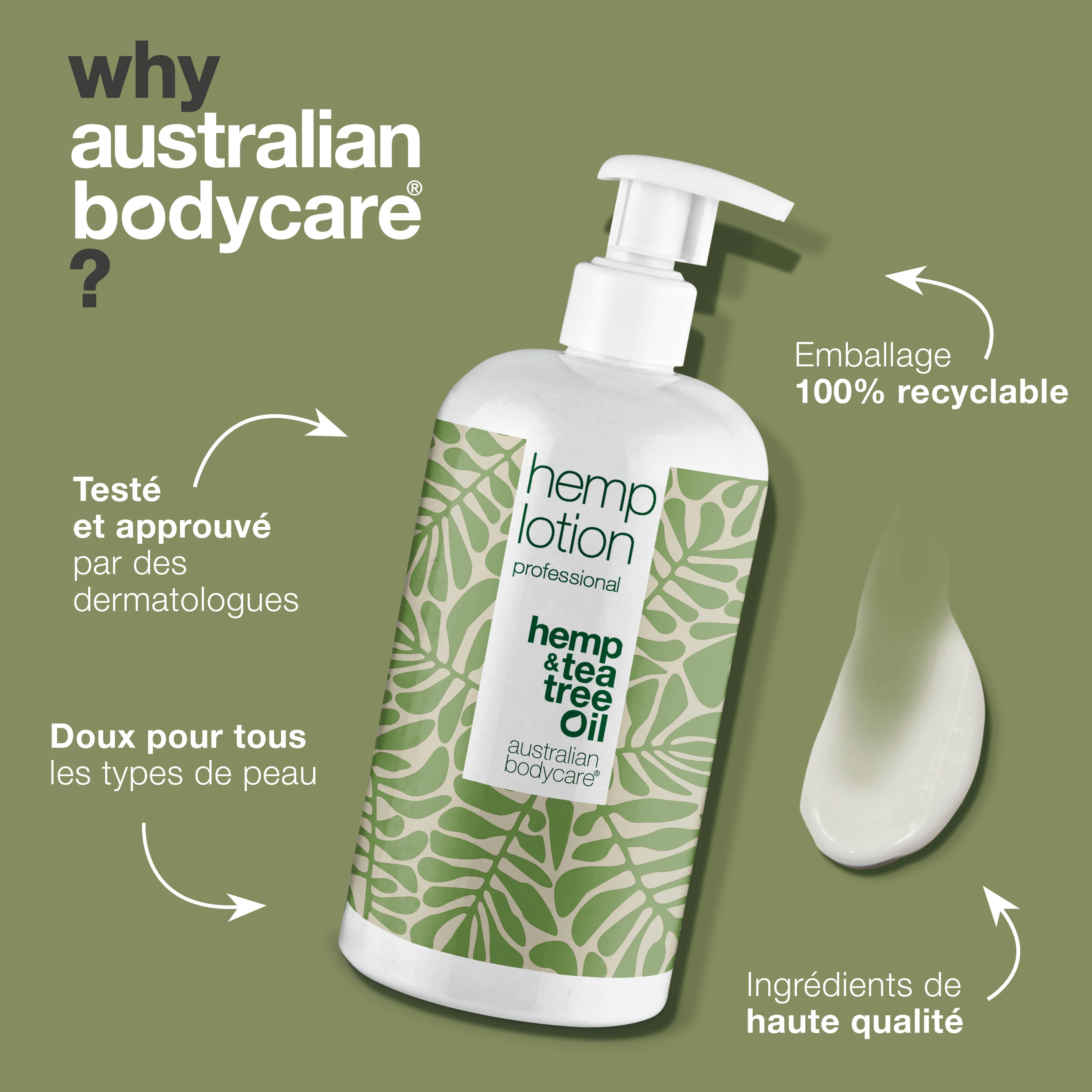 Body lotion au Chanvre — Soin hydratant pour la peau sèche et les boutons sur le corps - Image 4