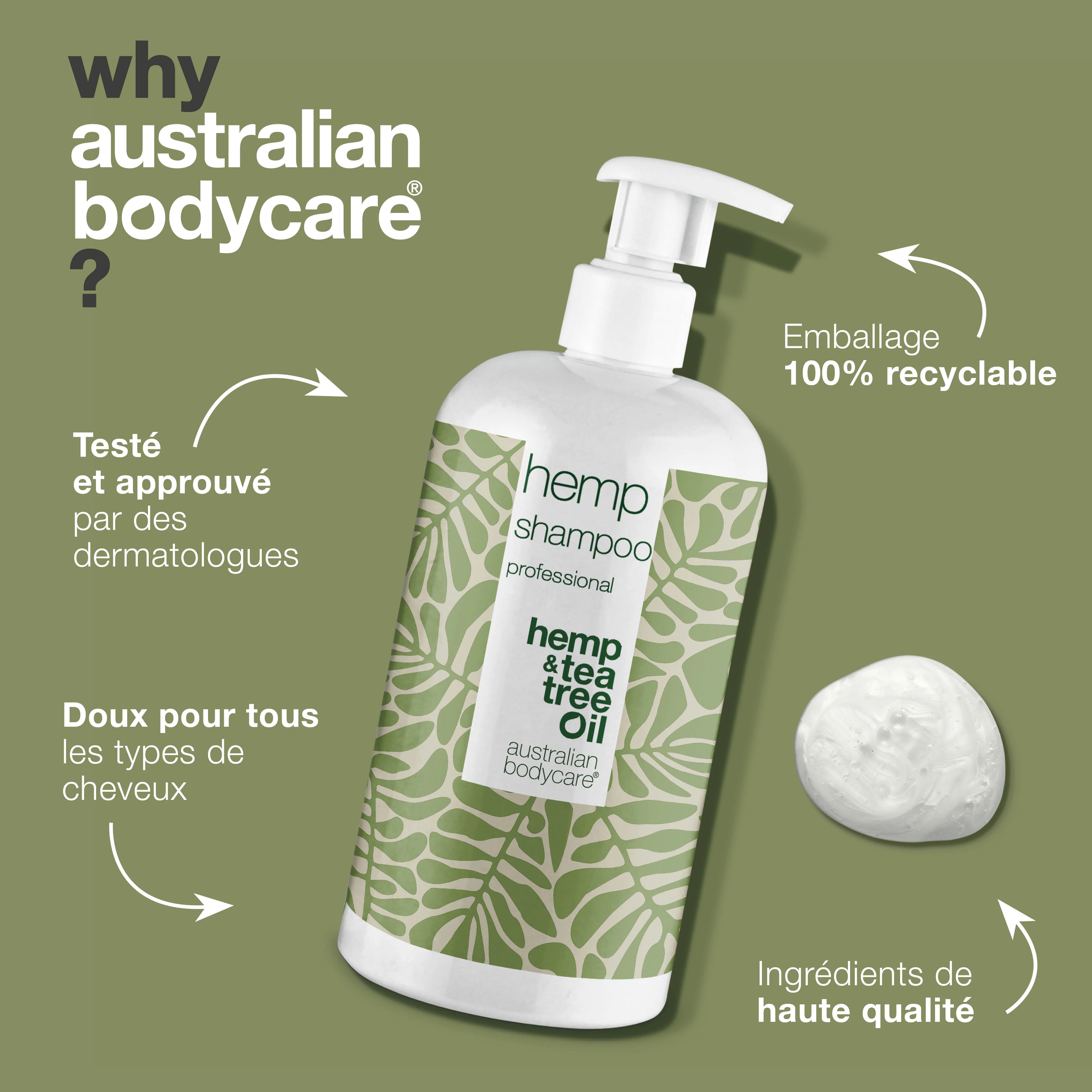 Shampooing au Chanvre – Obtenez des cheveux plus sains avec le shampooing au chanvre, hydratation et force au quotidien. - Image 4