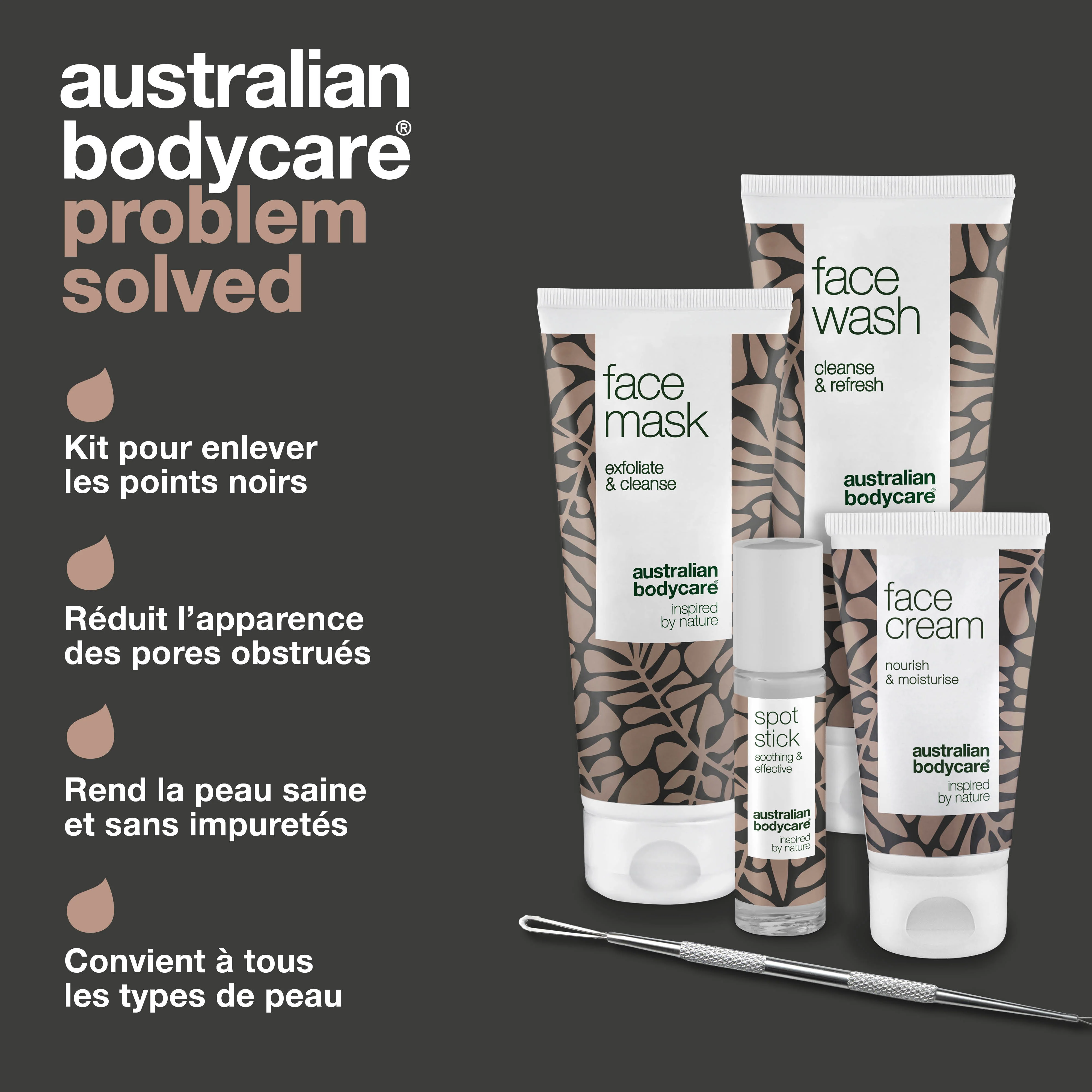 Kit d'élimination de points noirs — 5 produits pour éliminer les points noirs sur le nez et le visage - Image 3