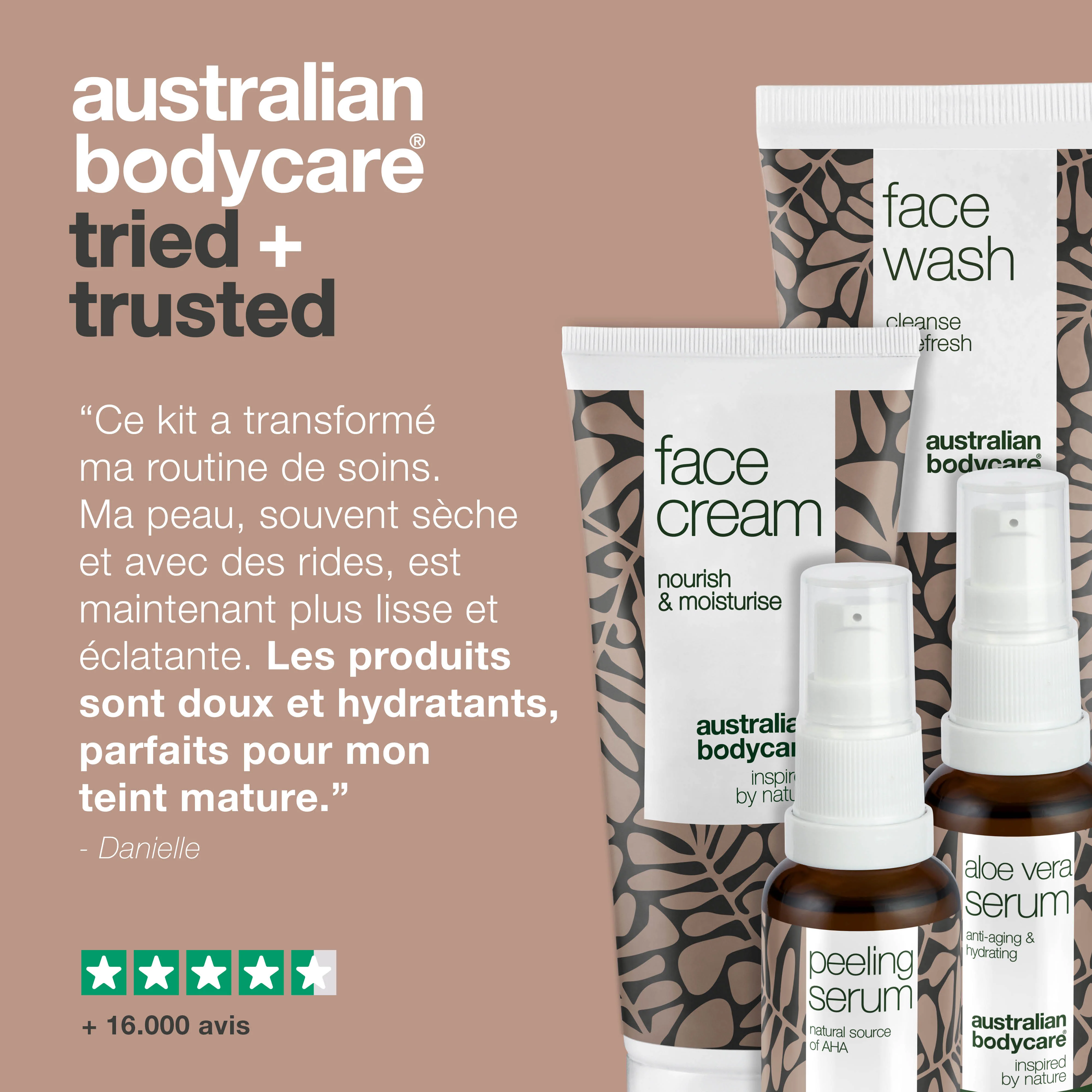 Kit de 4 pour les rides et les peaux déshydratées — Kit anti-âge complet contre les rides et la peau sèche du visage. - Image 5