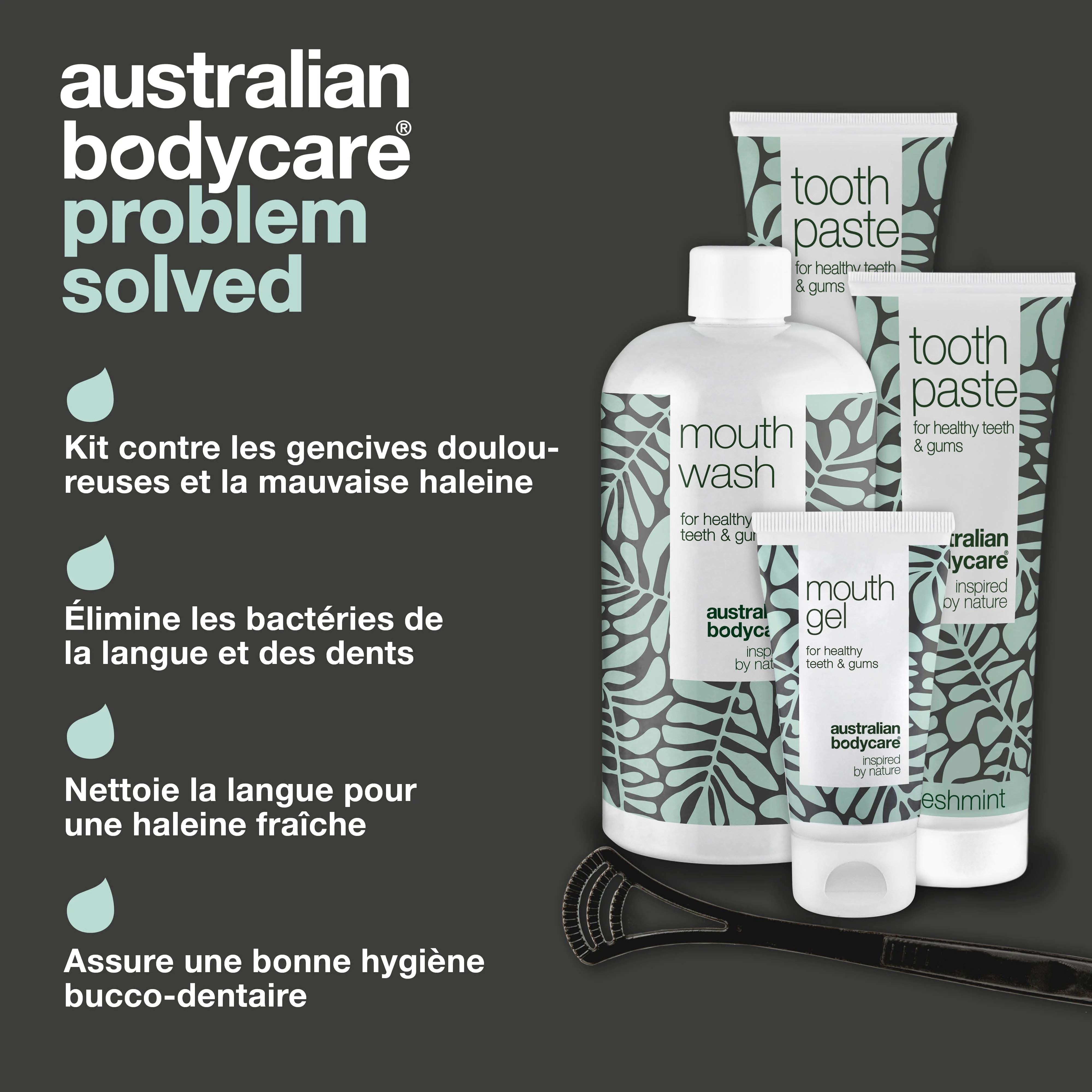 Kit de démarrage – 5 produits bucco-dentaires — Kit de démarrage pour une bonne hygiène buccale et le traitement des maladies parodontales et des mycoses - Image 3