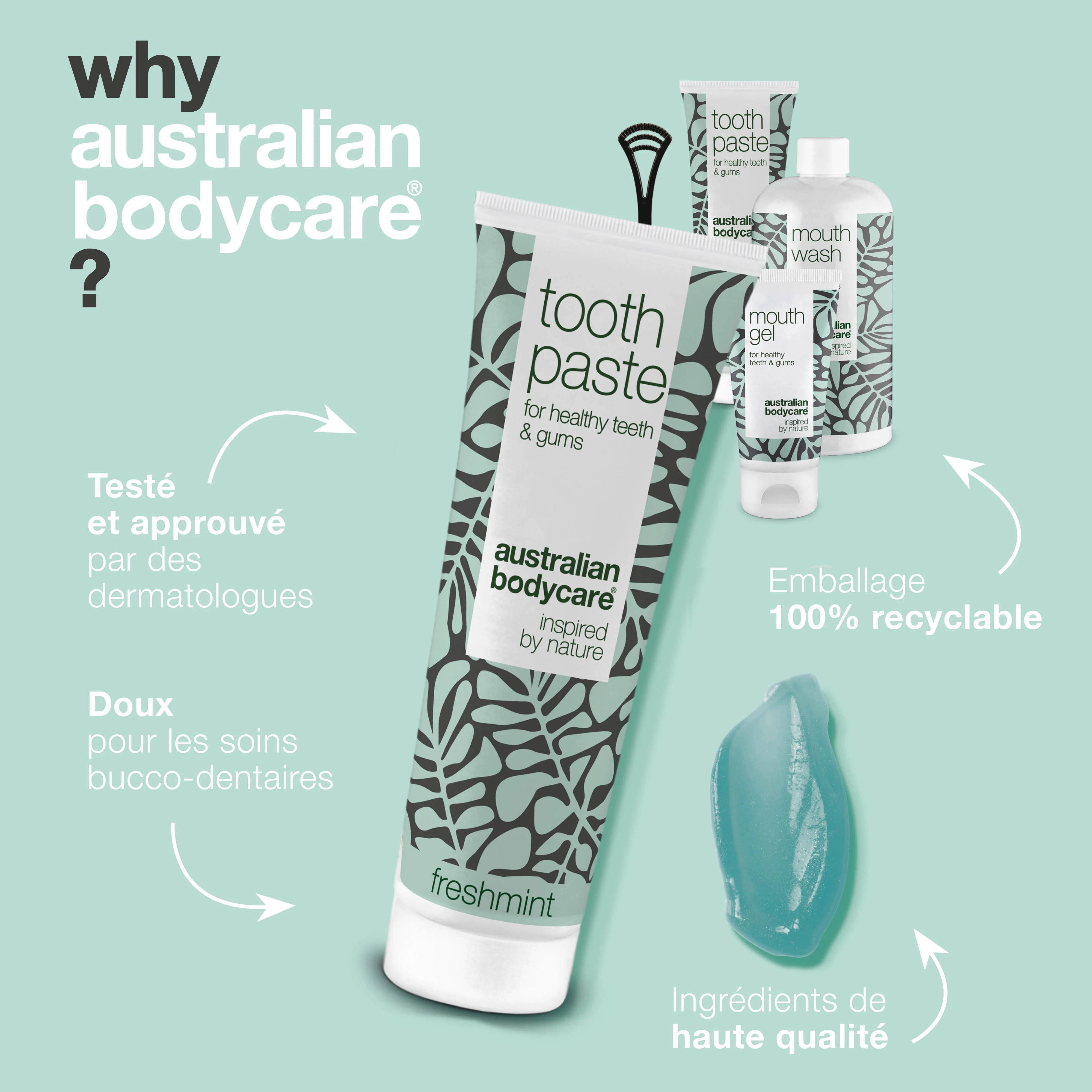 Kit de démarrage – 5 produits bucco-dentaires — Kit de démarrage pour une bonne hygiène buccale et le traitement des maladies parodontales et des mycoses - Image 4