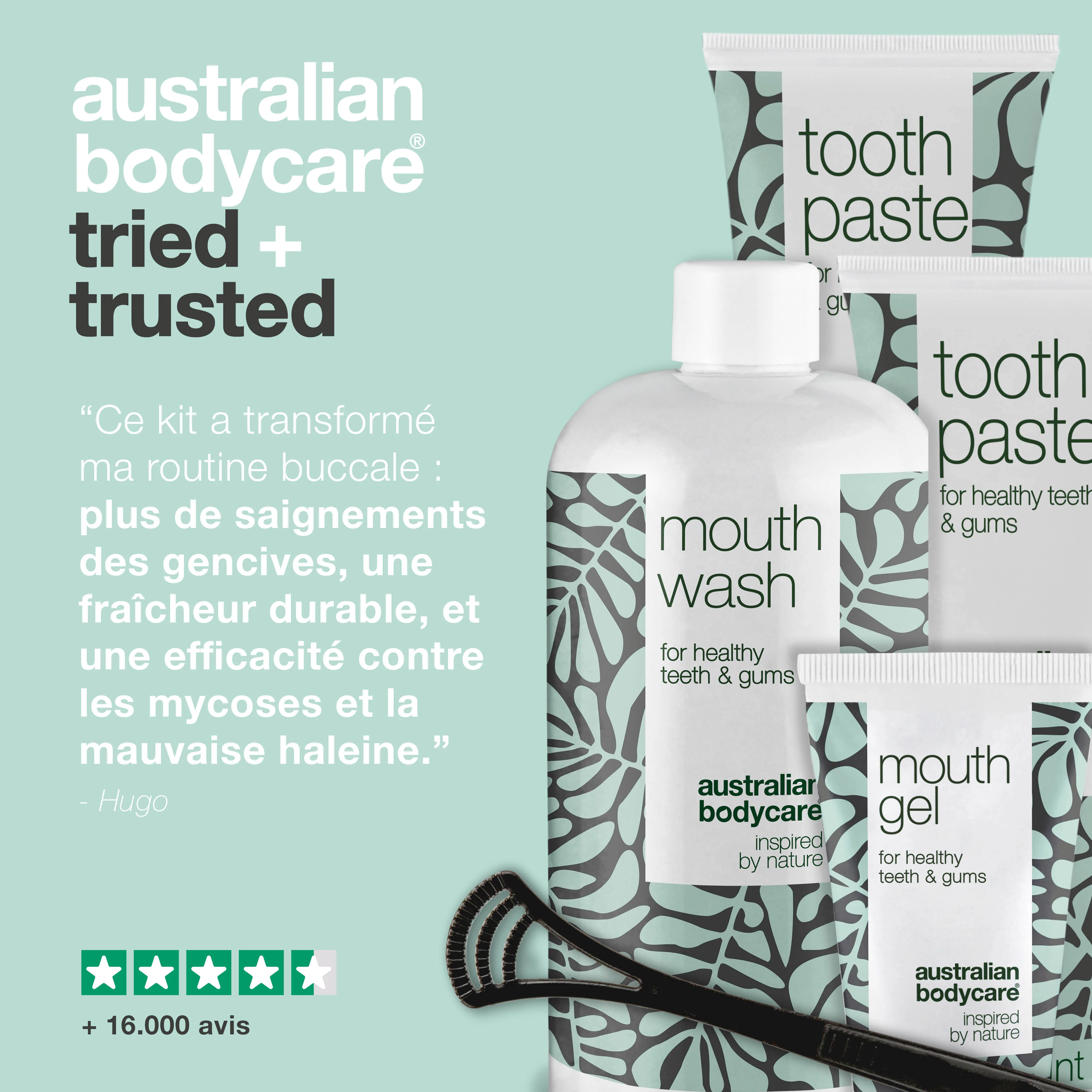 Kit de démarrage – 5 produits bucco-dentaires — Kit de démarrage pour une bonne hygiène buccale et le traitement des maladies parodontales et des mycoses - Image 5