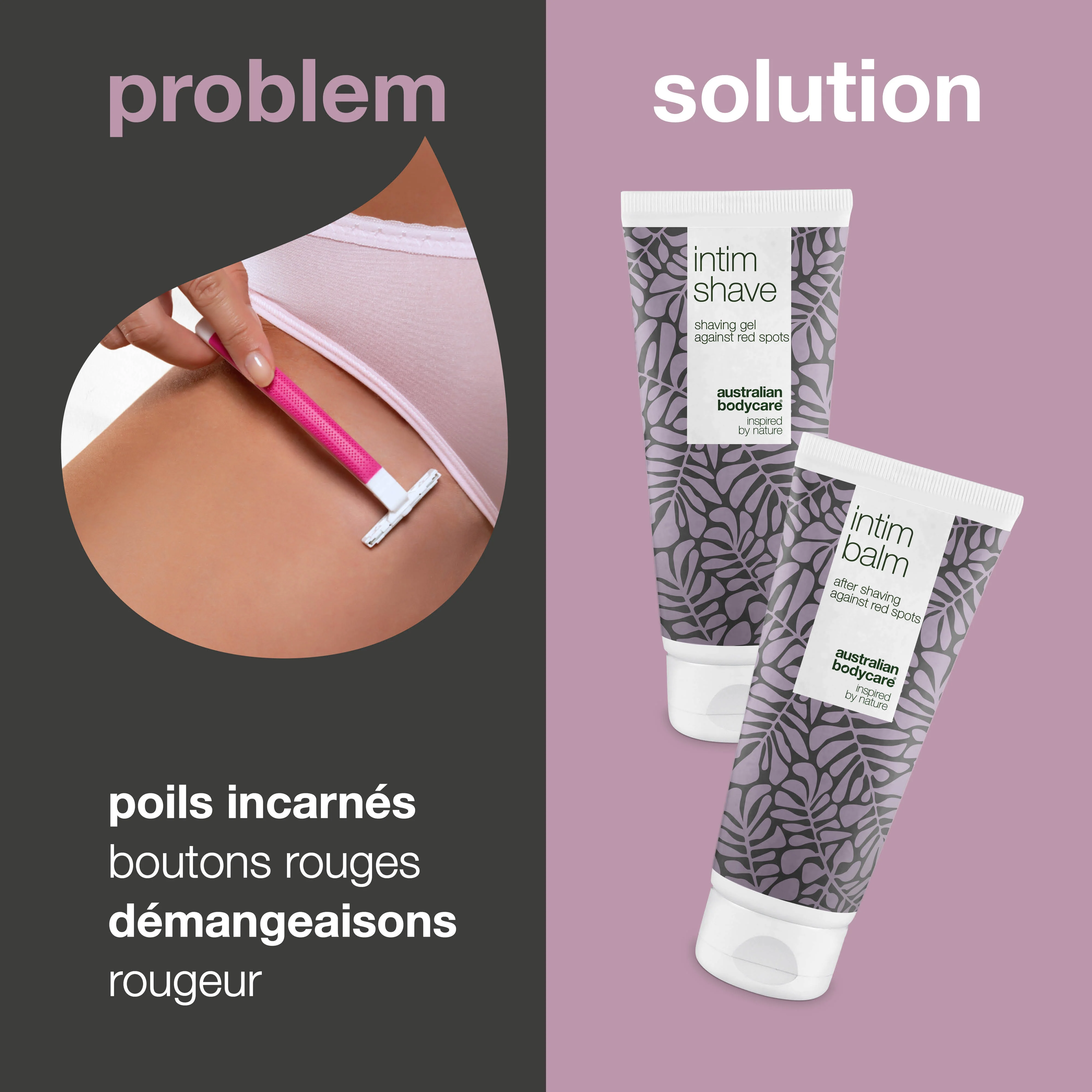 Kit de rasage intime XL pour les boutons après rasage — Gel de rasage intime et baume après-rasage pour les poils incarnés - Image 2