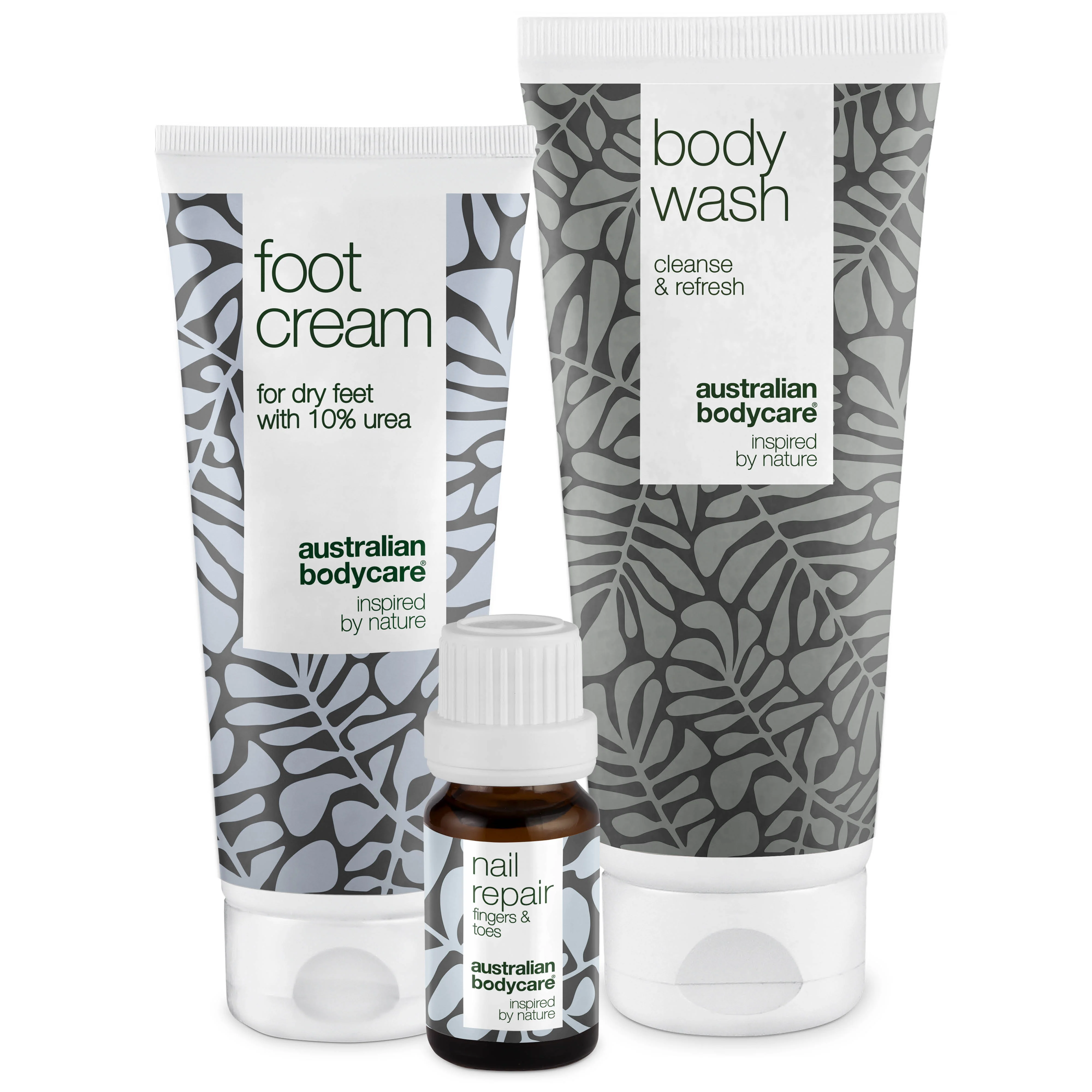 Kit de soins des pieds — 3 produits pour le soin quotidien des pieds secs et des ongles jaunis
