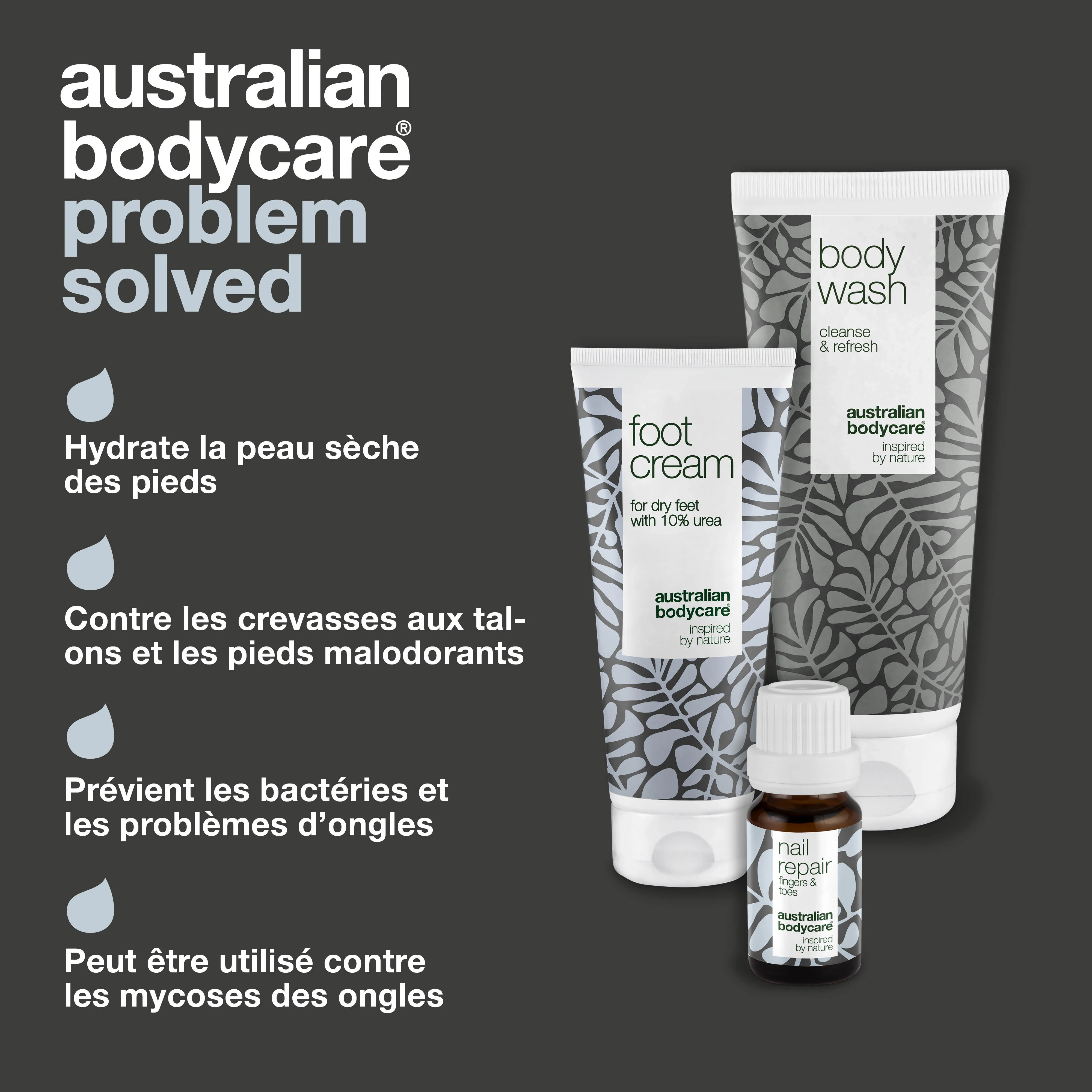 Kit de soins des pieds — 3 produits pour le soin quotidien des pieds secs et des ongles jaunis - Image 3
