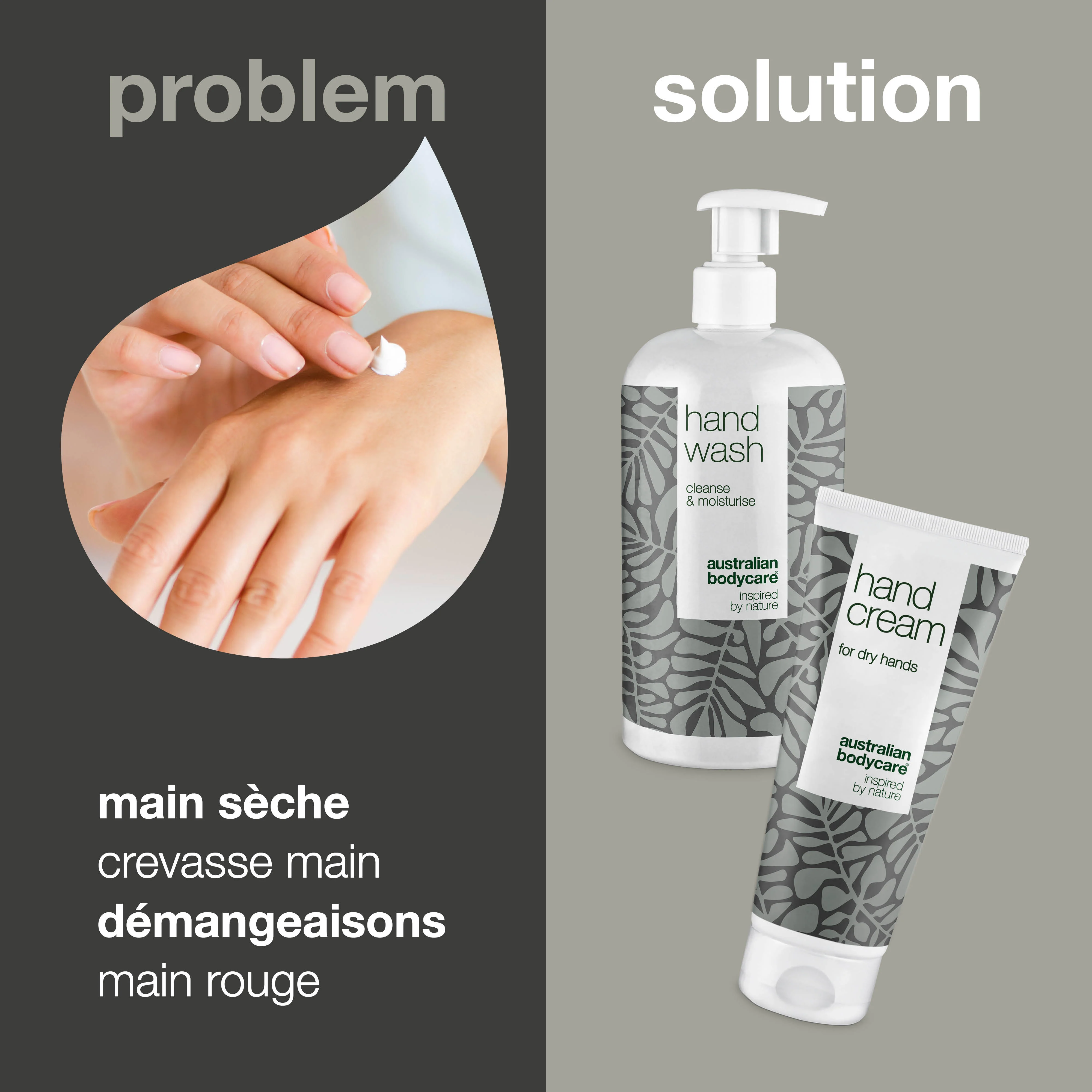 Kit de 2 produits pour mains, contre les mains sèches, gercées et qui démangent — Savon et crème pour les mains secs et craquelés - Image 2