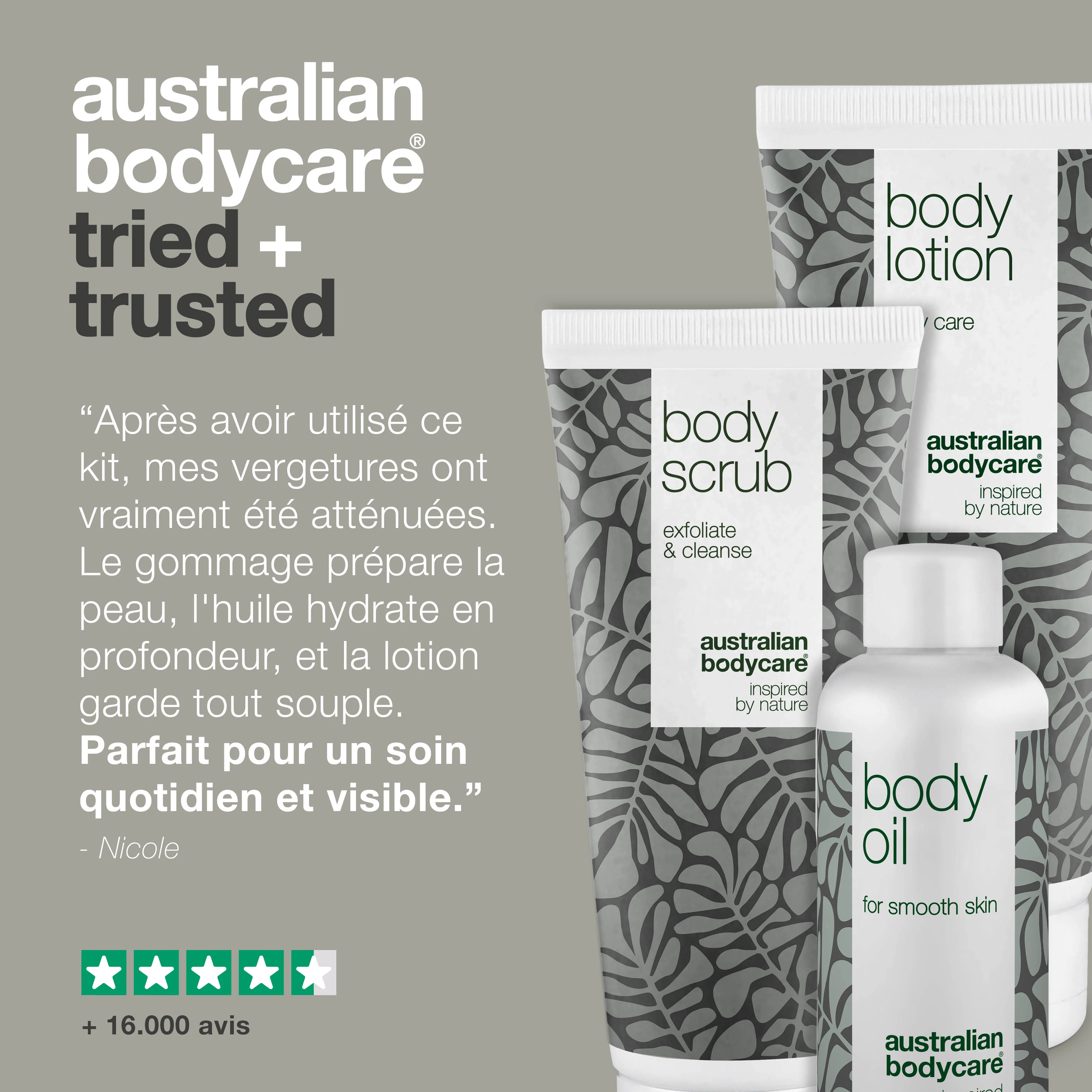Kit de 3 produits pour les vergetures — 3 produits pour réduire la visibilité des vergetures et des cicatrices - Image 5