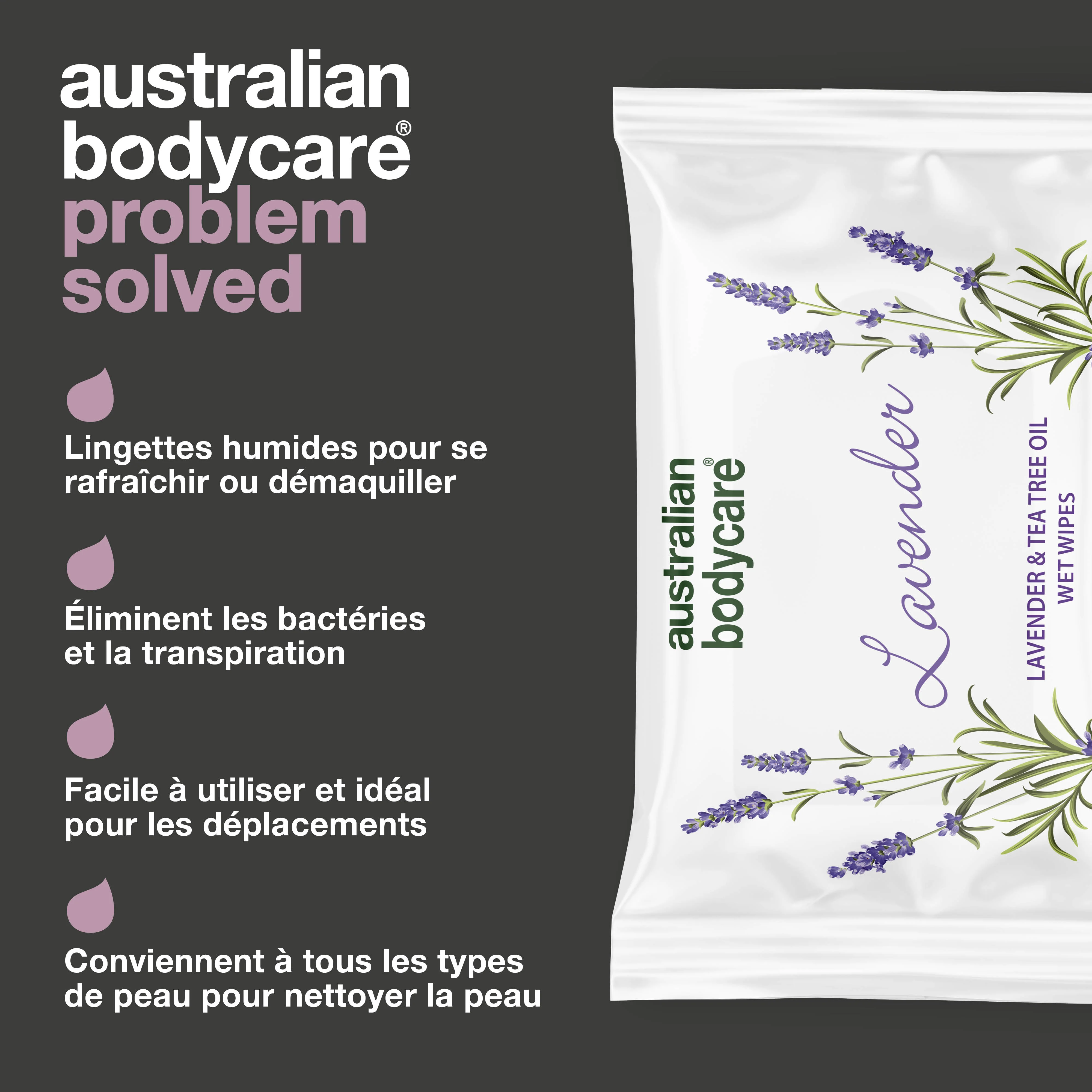 Lingette démaquillante microfibre à l'huile de lavande et de tea tree 24 pièces — Pour nettoyer et hydrater le visage et le corps - Image 3
