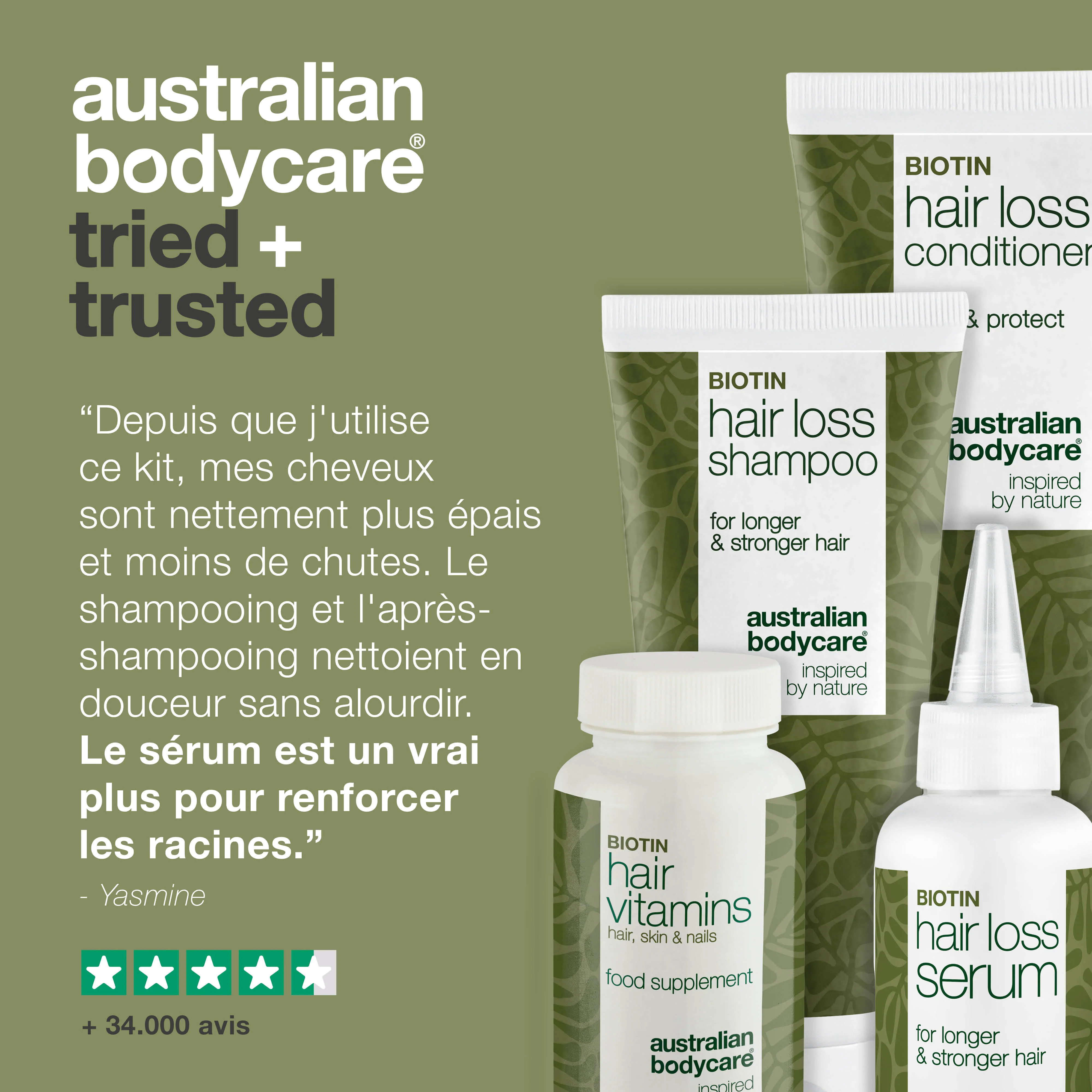 4 produits pour les soins de la perte de cheveux et les cheveux clairsemés — Produits contre la chute des cheveux contenant de la biotine, de l'huile de tea tree et du Capilia Longa - Image 5