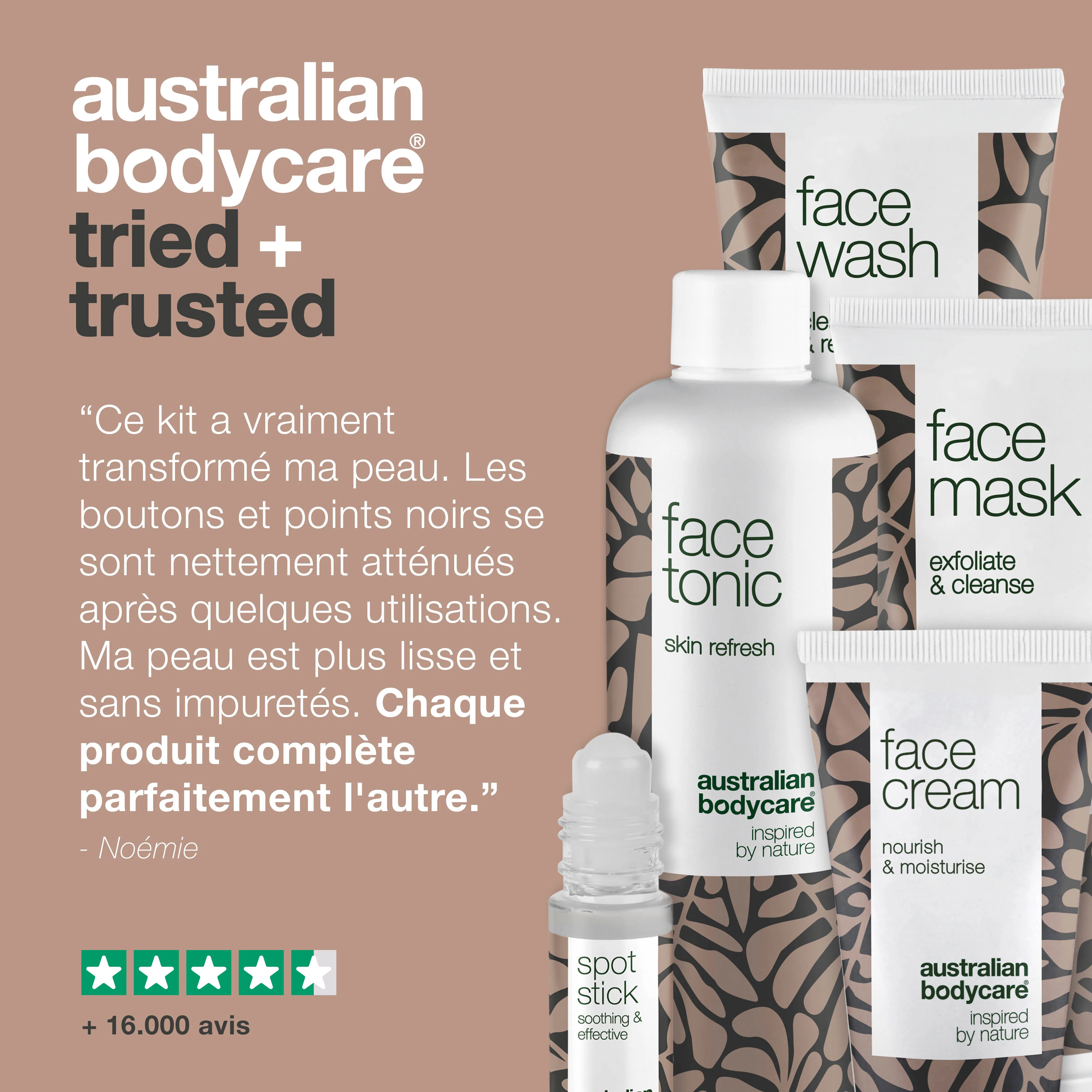 Kit de masque de beauté pour les peaux à imperfections — 5 produits nettoyants pour les peaux grasses avec boutons et points noirs - Image 5