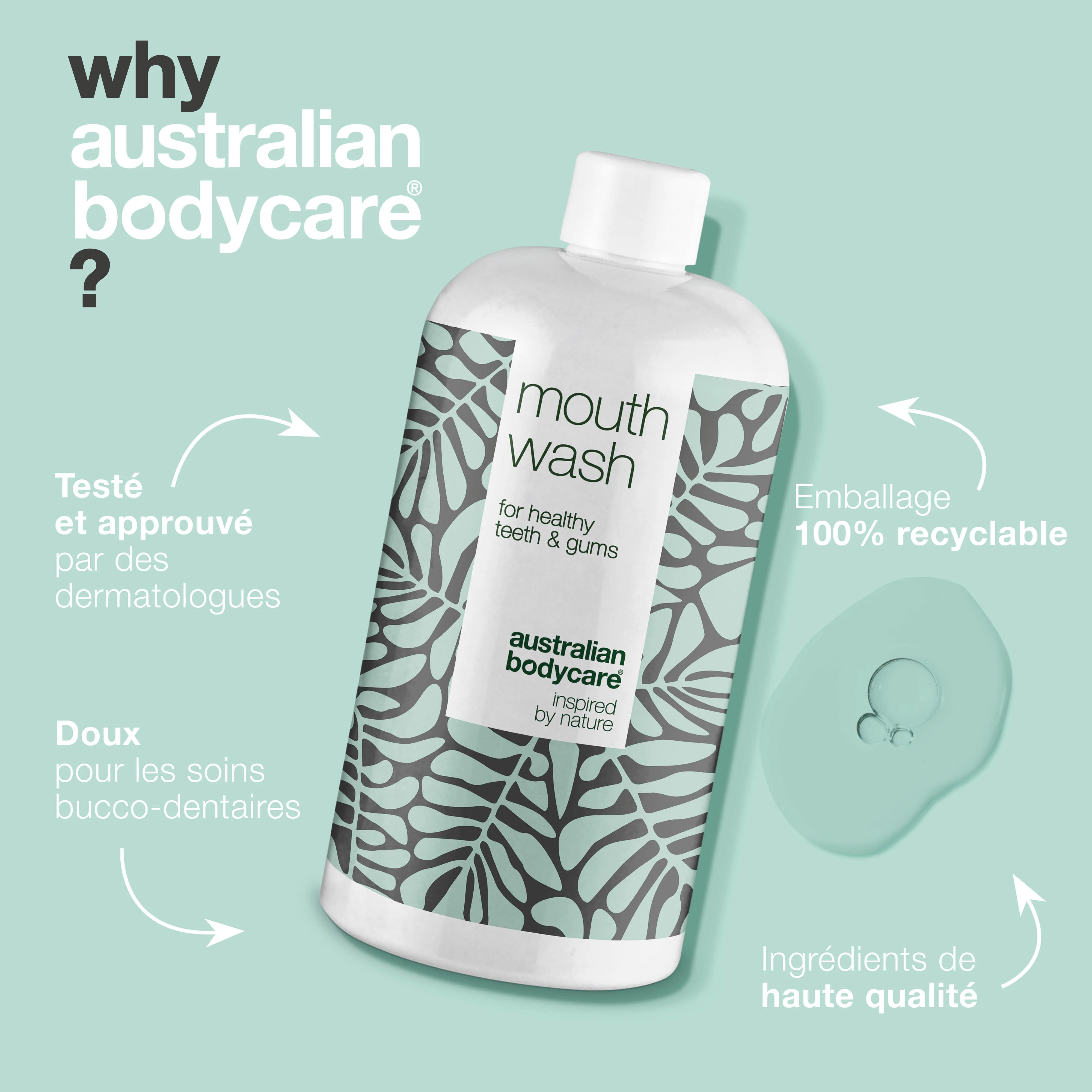Bain de bouche à l’huile de tea tree pour une bonne hygiène bucco dentaire — Contre la mauvaise haleine et traitement de la gingivite, candidose et parodontite - Image 4