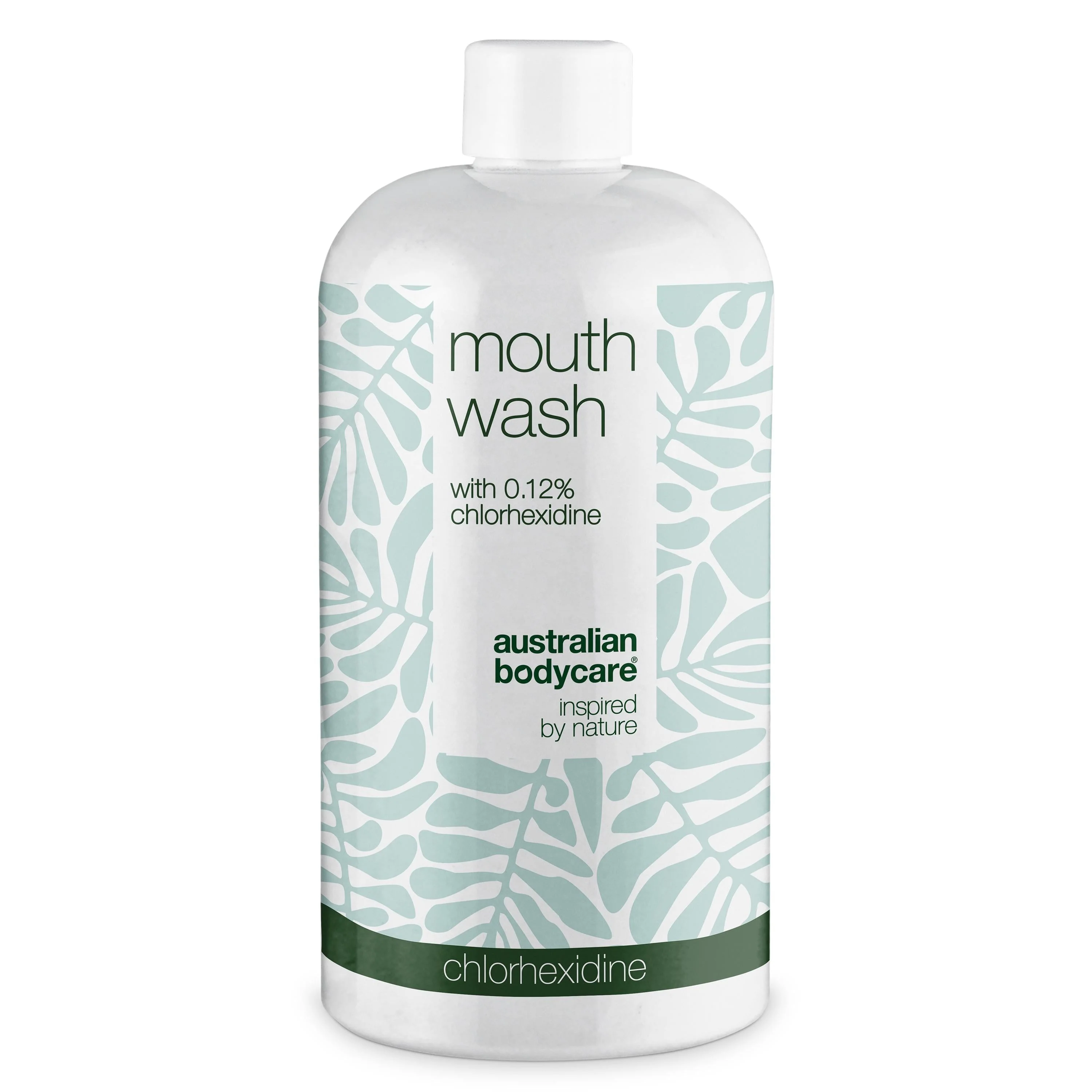 Chlorhexidine bain de bouche 0,12 % avec huile de tea tree — Bain de bouche pour le soin quotidien des gencives douloureuses, des maladies parodontales et de la mauvaise haleine