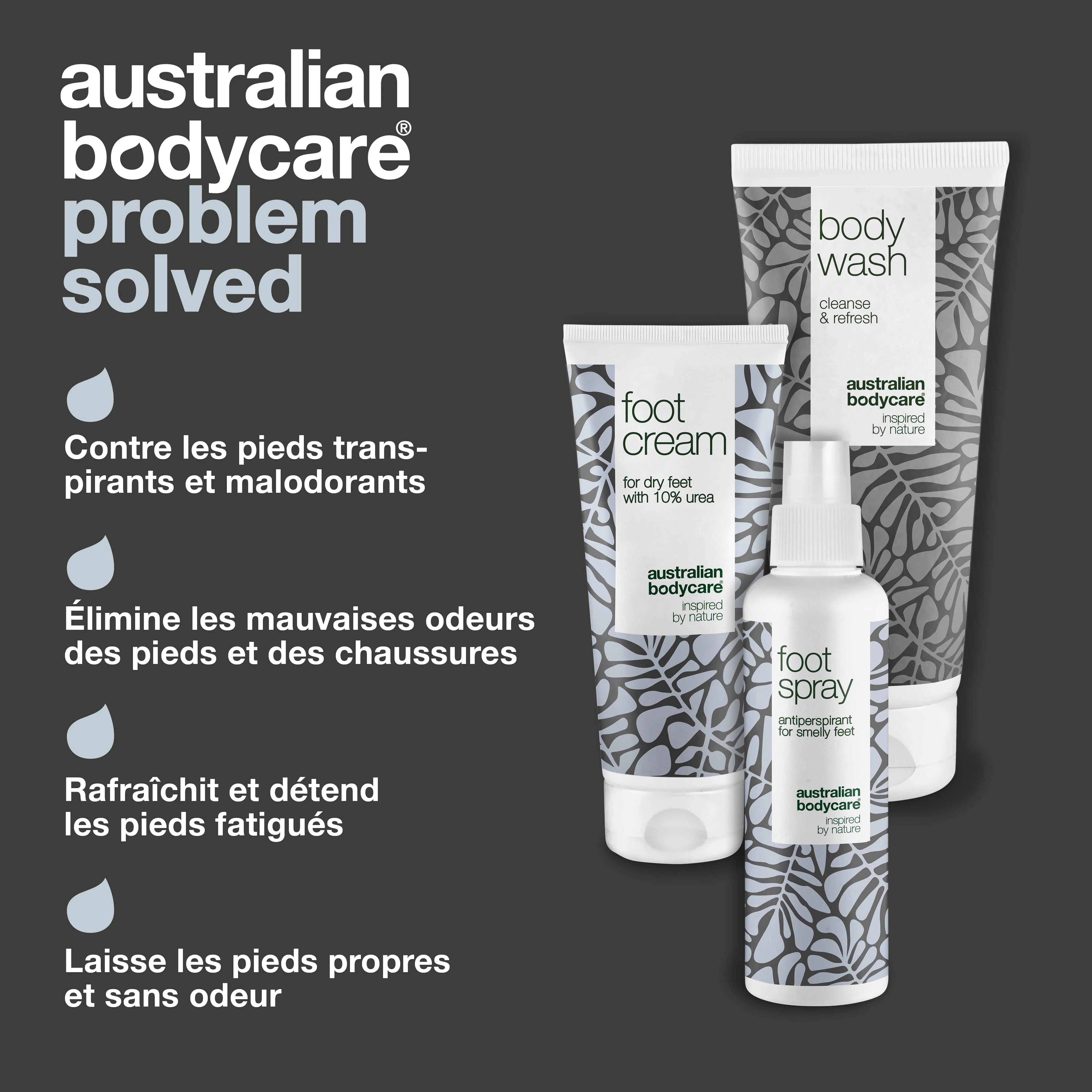 Kit de 3 produits contre les odeur et la transpiration des pieds — efficaces pour les pieds et chaussures malodorants - Image 3