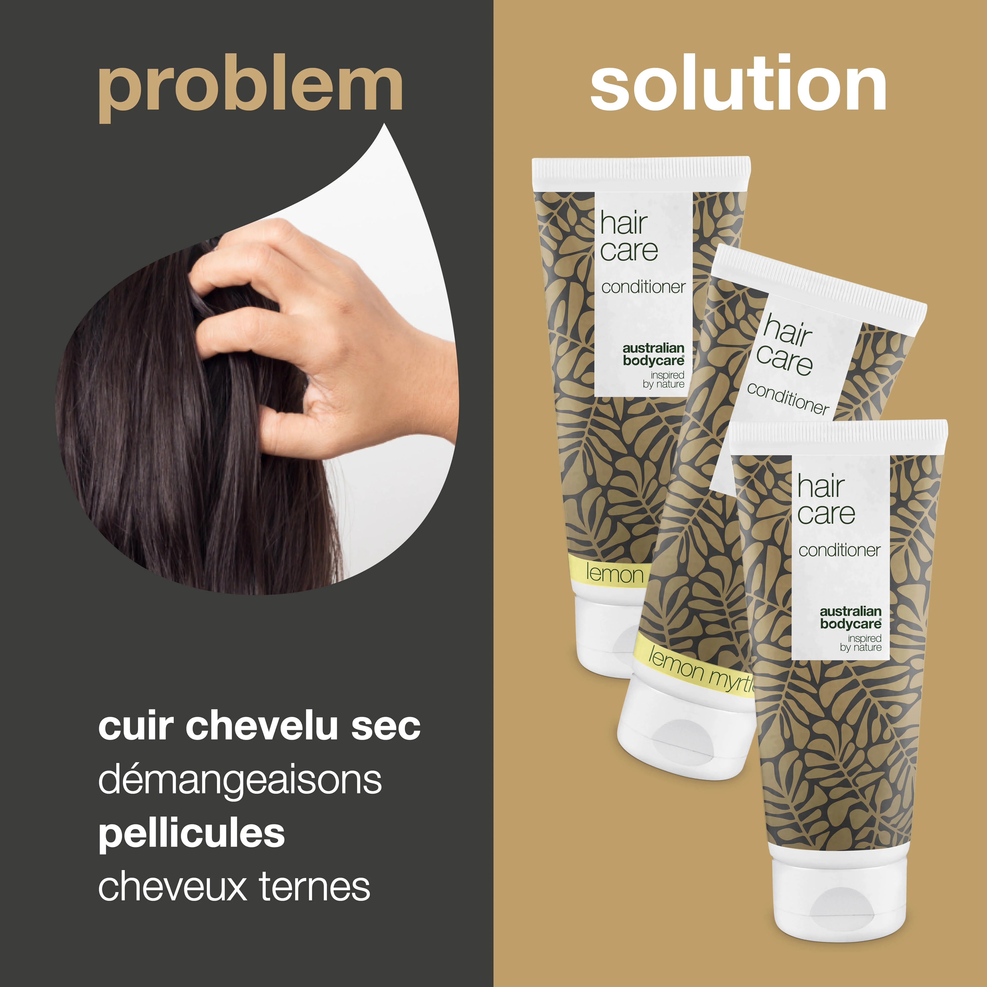 3 pour 2 Après-shampoing 200 ml - achat groupé — Lot d'après-shampooings (200 ml) : huile de tea tree et myrte citronné - Image 2