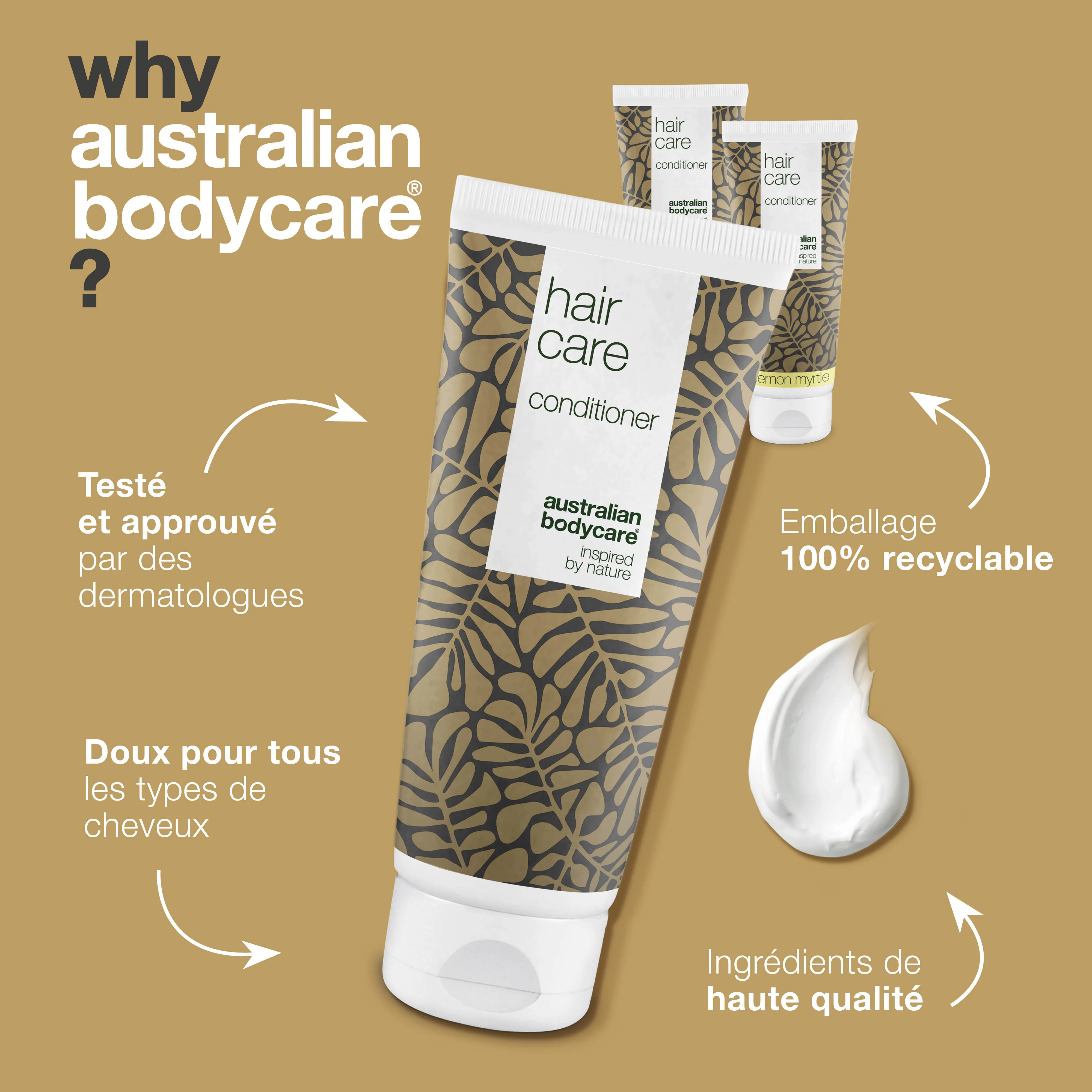 3 pour 2 Après-shampoing 200 ml - achat groupé — Lot d'après-shampooings (200 ml) : huile de tea tree et myrte citronné - Image 4