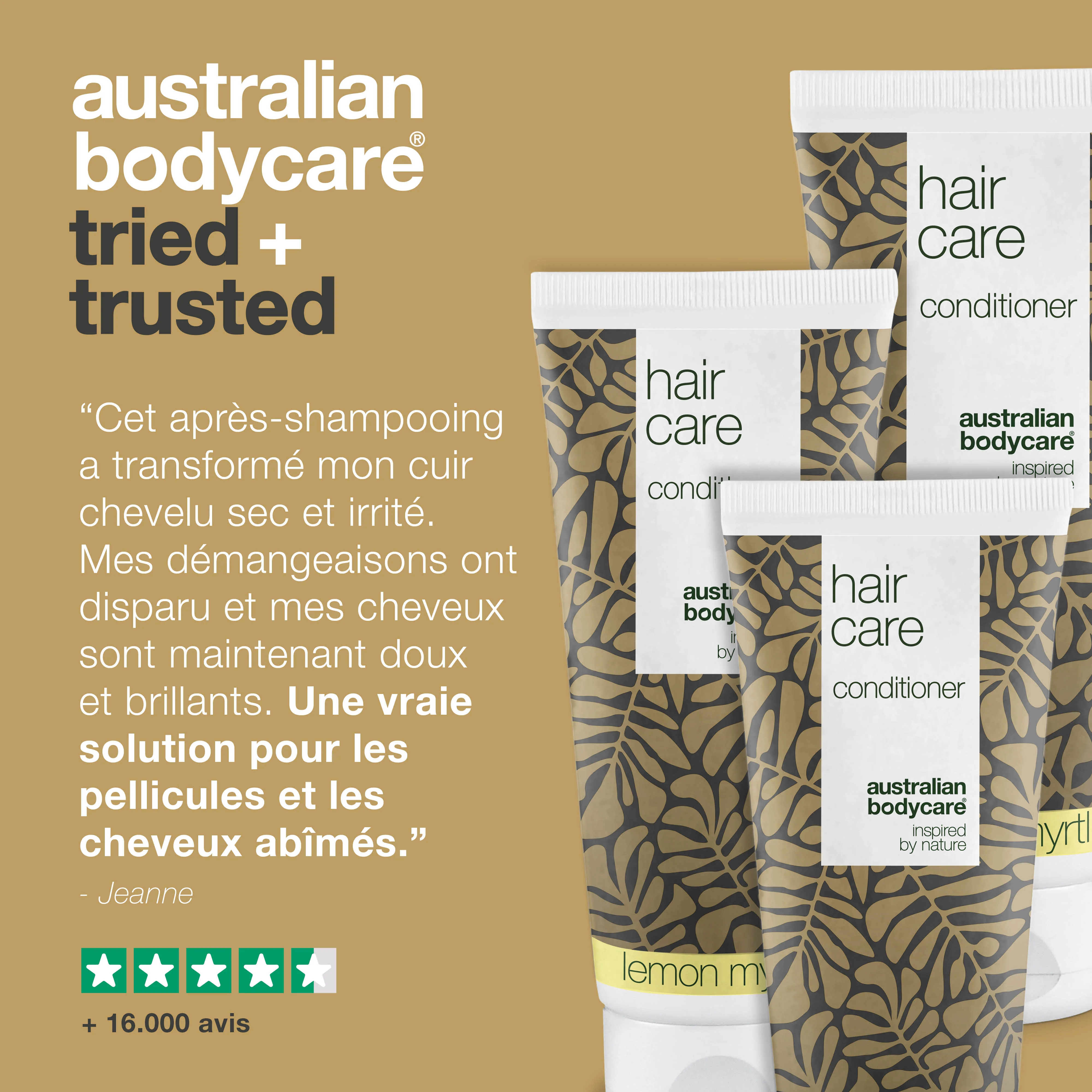 3 pour 2 Après-shampoing 200 ml - achat groupé — Lot d'après-shampooings (200 ml) : huile de tea tree et myrte citronné - Image 5