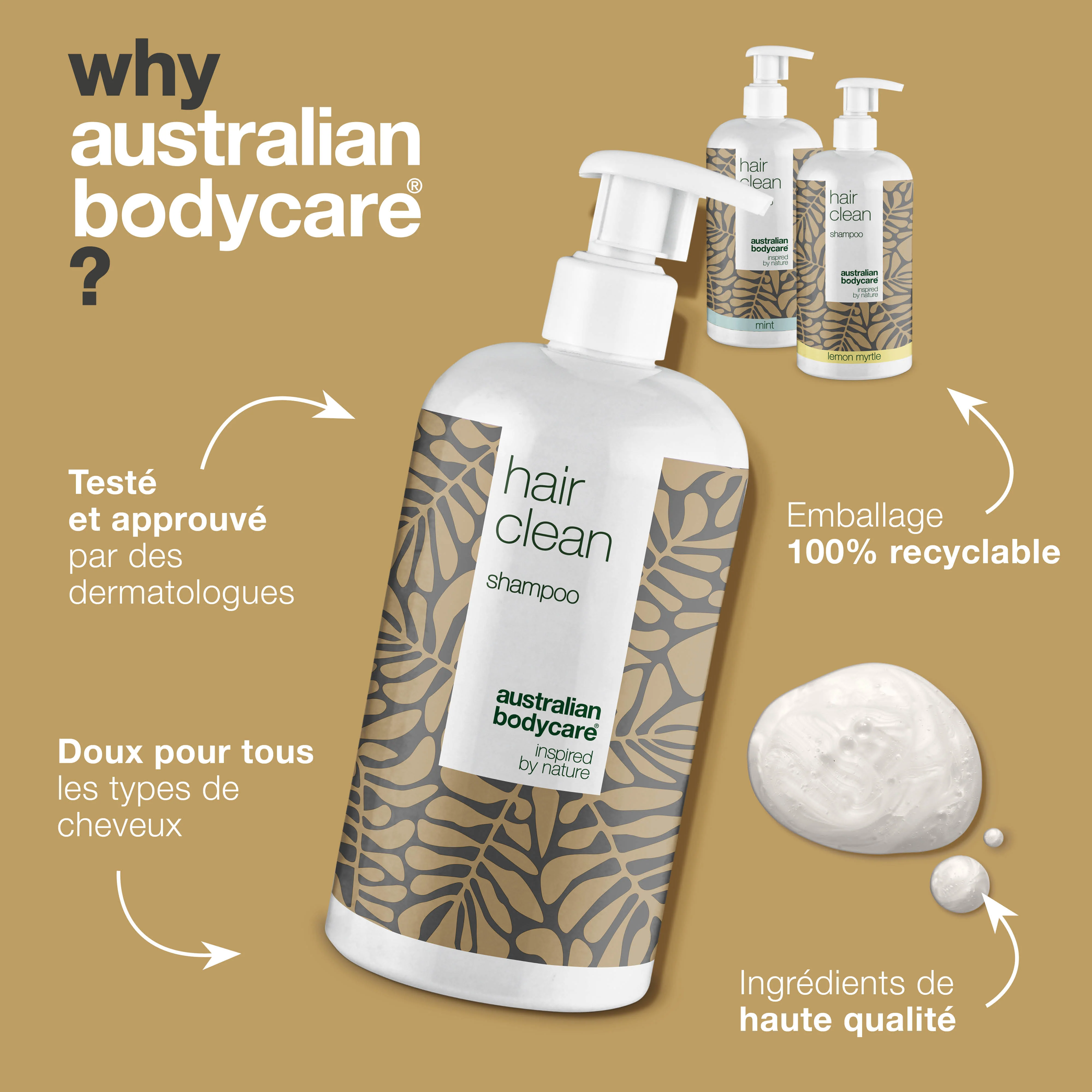 3 pour 2 Shampoing au Tea Tree 500 ml - achat groupé — Offre groupée avec 3 shampooings (500 ml) : Huile de Tea Tree, Myrte Citronnée & Menthe - Image 4