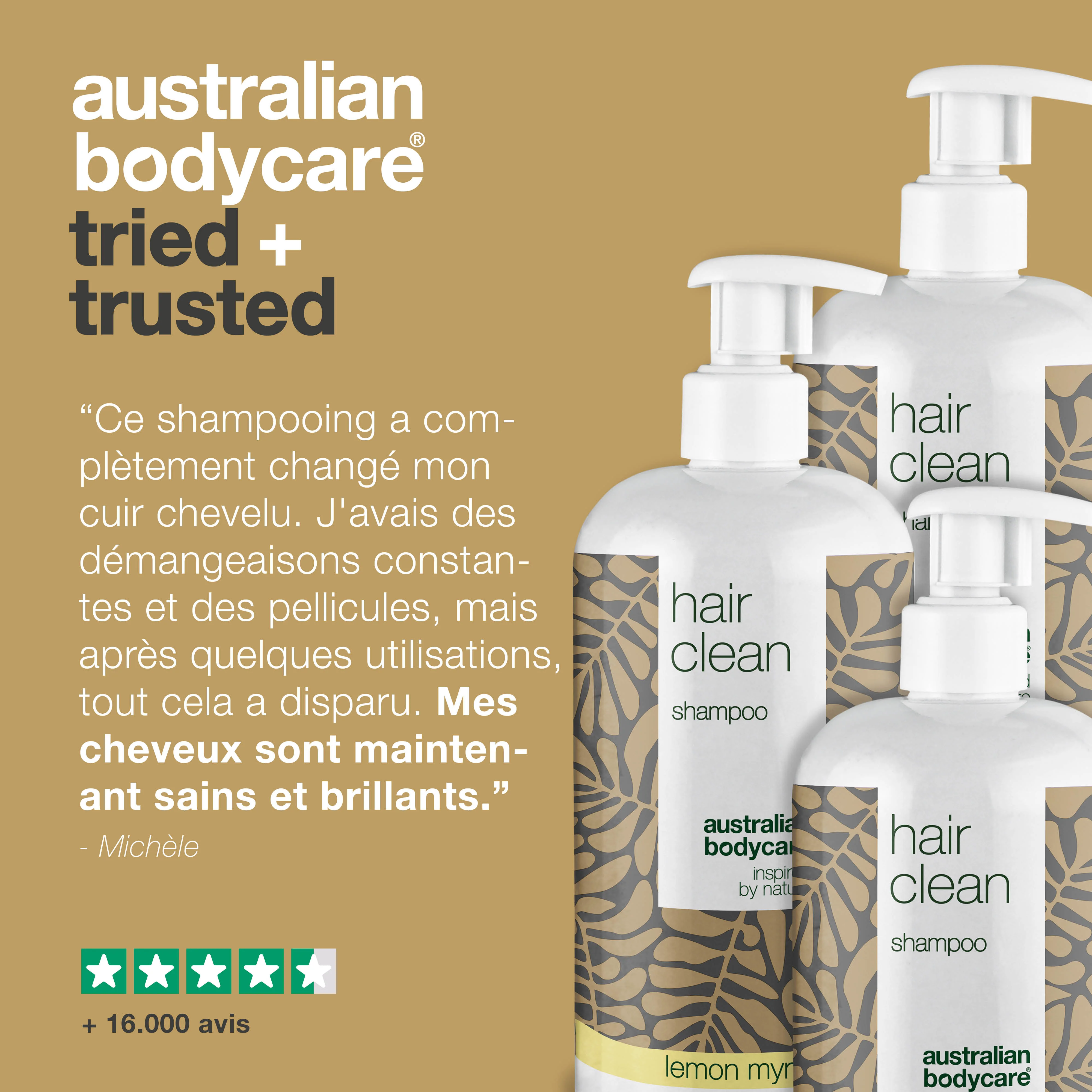 3 pour 2 Shampoing au Tea Tree 500 ml - achat groupé — Offre groupée avec 3 shampooings (500 ml) : Huile de Tea Tree, Myrte Citronnée & Menthe - Image 5