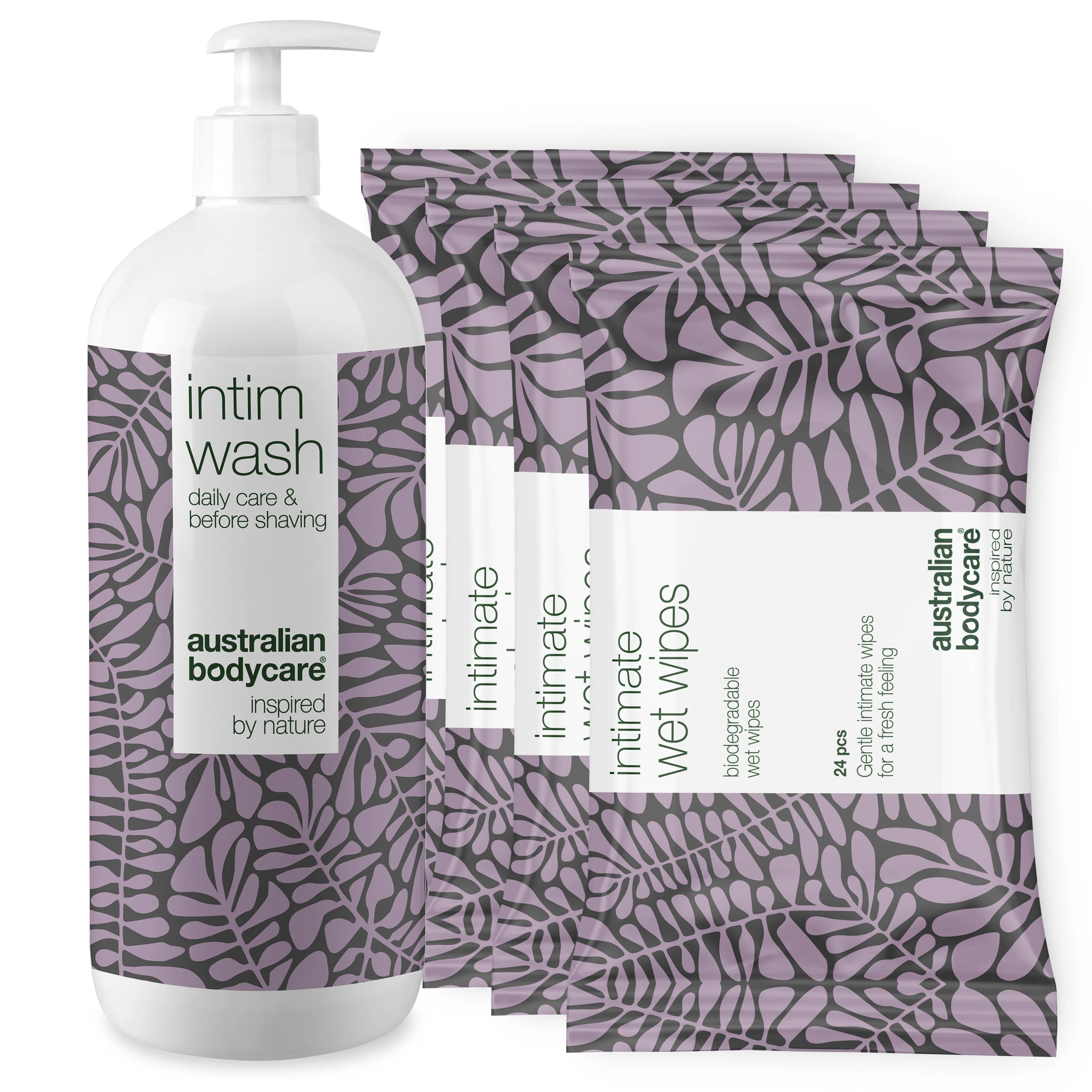 Pack pour les bons soins intimes — Savon et lingettes intimes contre les démangeaisons, les brûlures et les odeurs