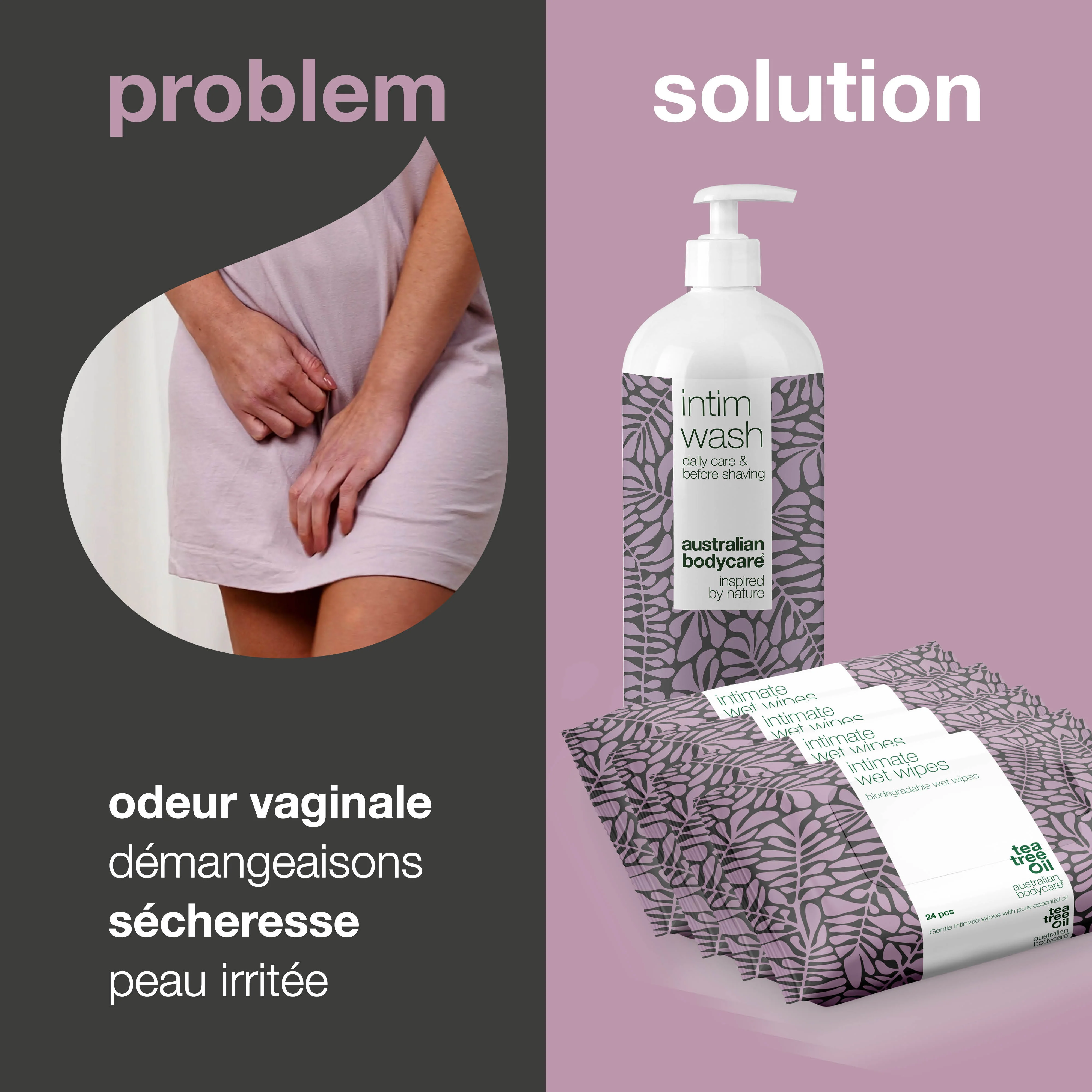 Pack pour les bons soins intimes — Savon et lingettes intimes contre les démangeaisons, les brûlures et les odeurs - Image 2