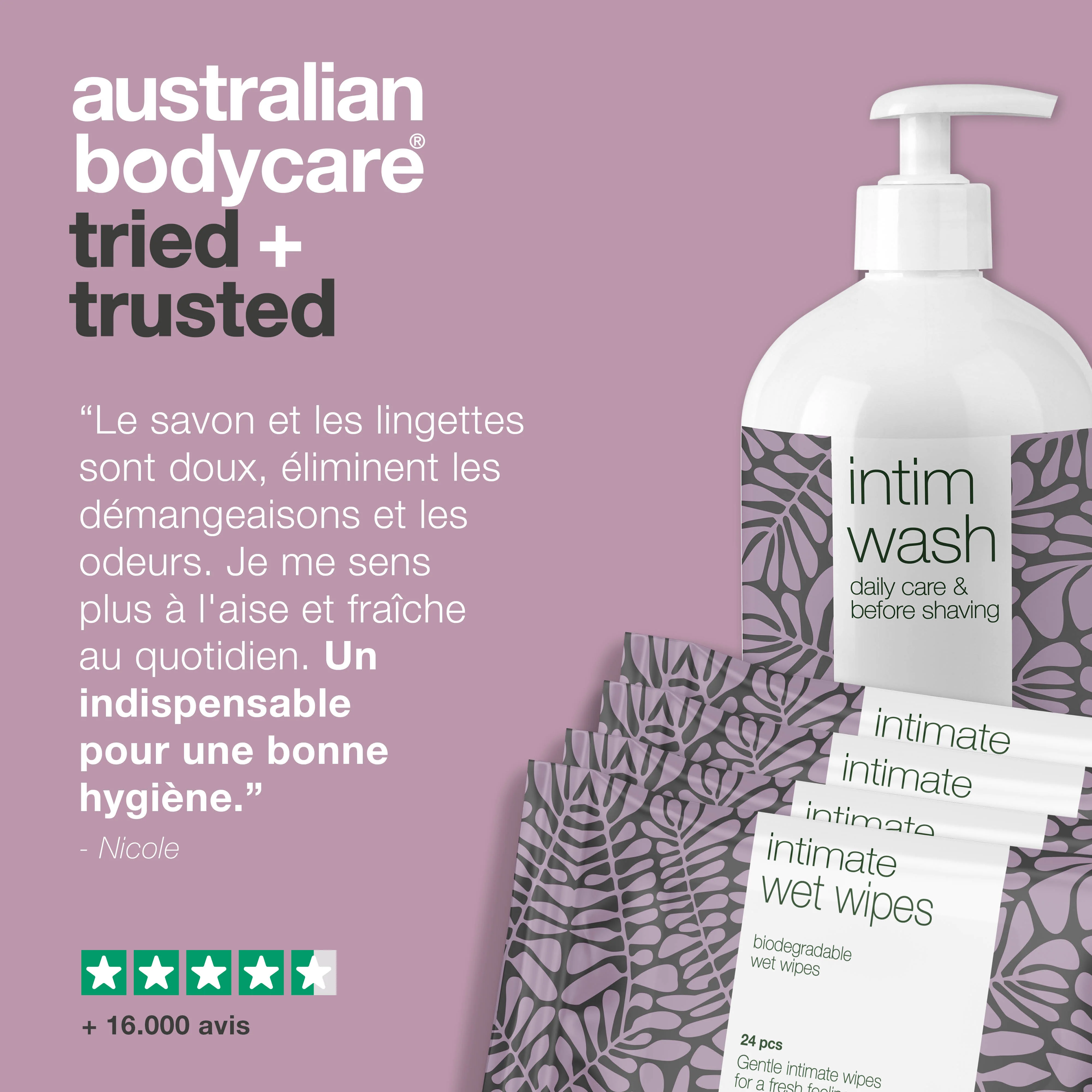 Pack pour les bons soins intimes — Savon et lingettes intimes contre les démangeaisons, les brûlures et les odeurs - Image 5