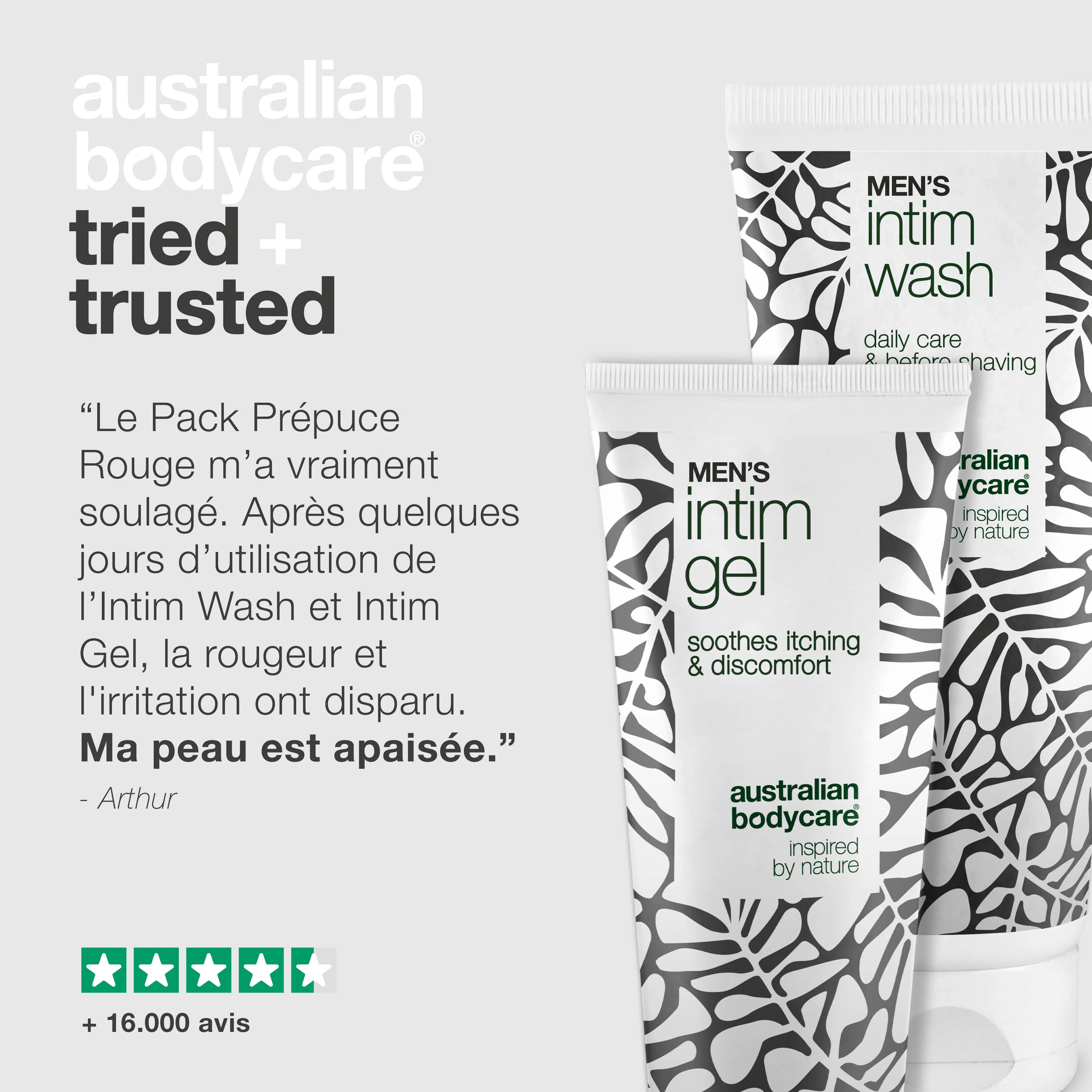 Soin pour prépuce rouge - Gel et lavage intime apaisant — Apaisez un prépuce rouge et irrité avec Men's Intimate Wash et Intim Gel. Soin doux pour l'hygiène intime. - Image 5