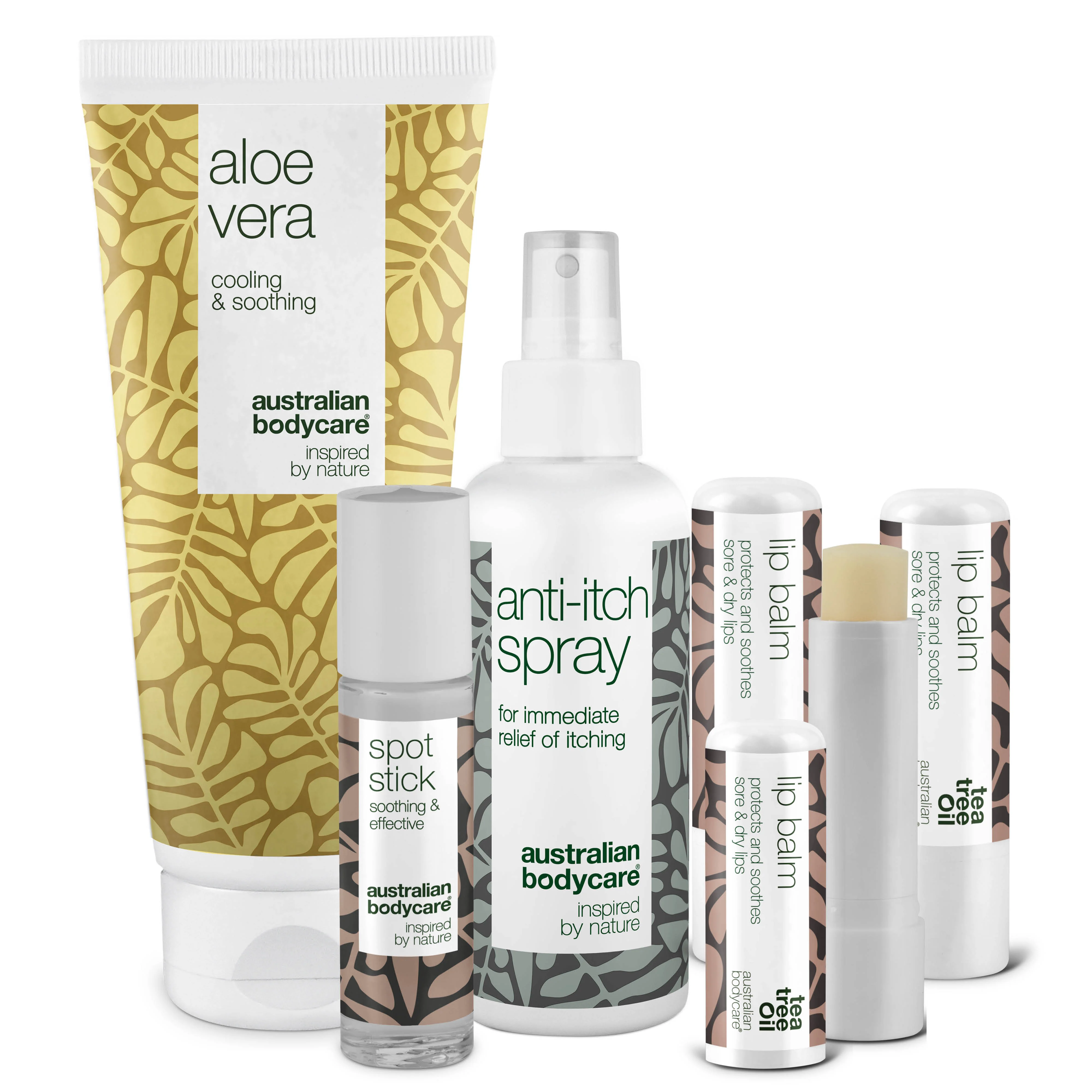 Kit de 4 produits pour l'été — Produits pour soigner les coups de soleil ou autres problèmes de peau