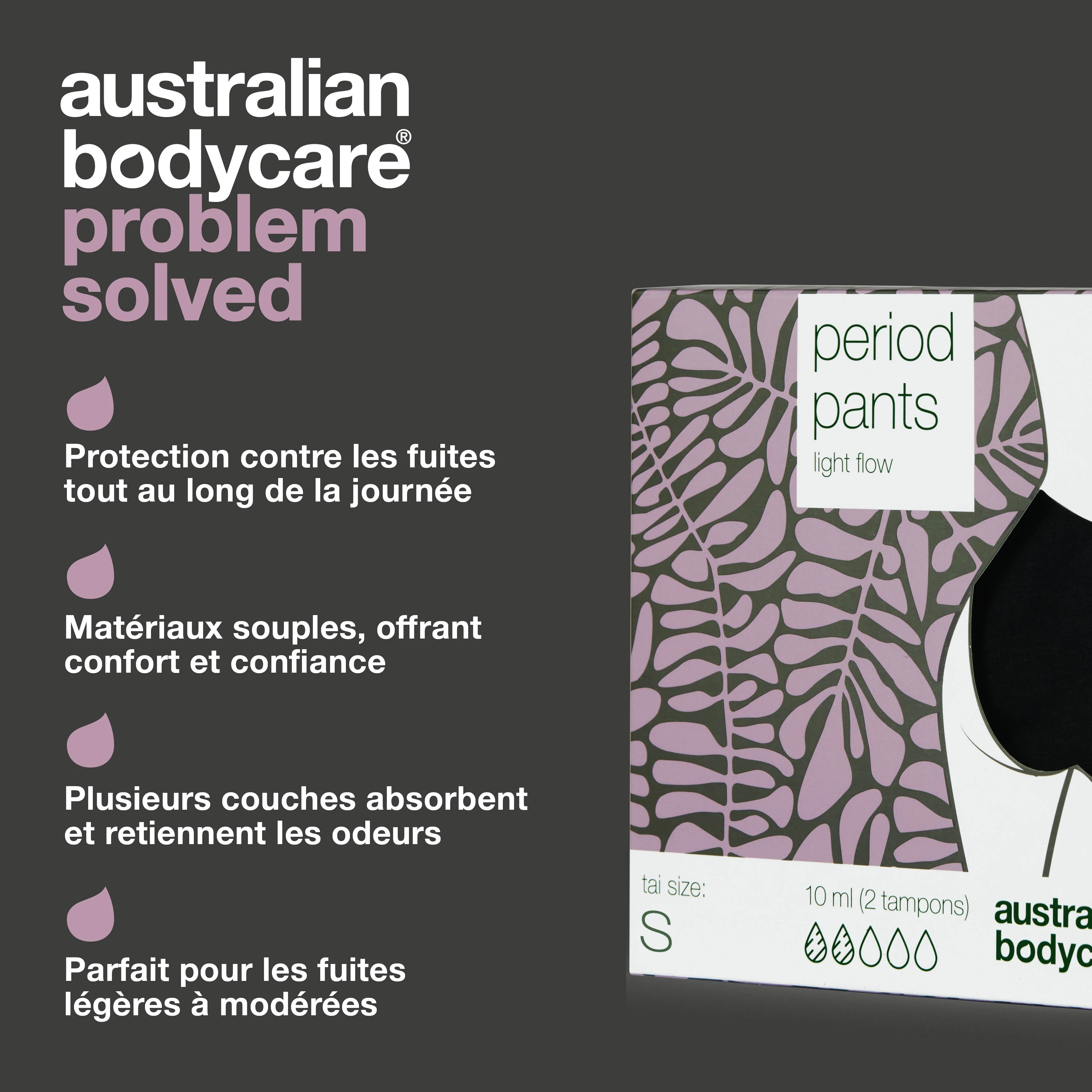 Culottes menstruelles – Oubliez tampons et serviettes — Optez pour les culottes menstruelles réutilisables. Confortables, anti-fuites et idéales jour et nuit. - Image 3