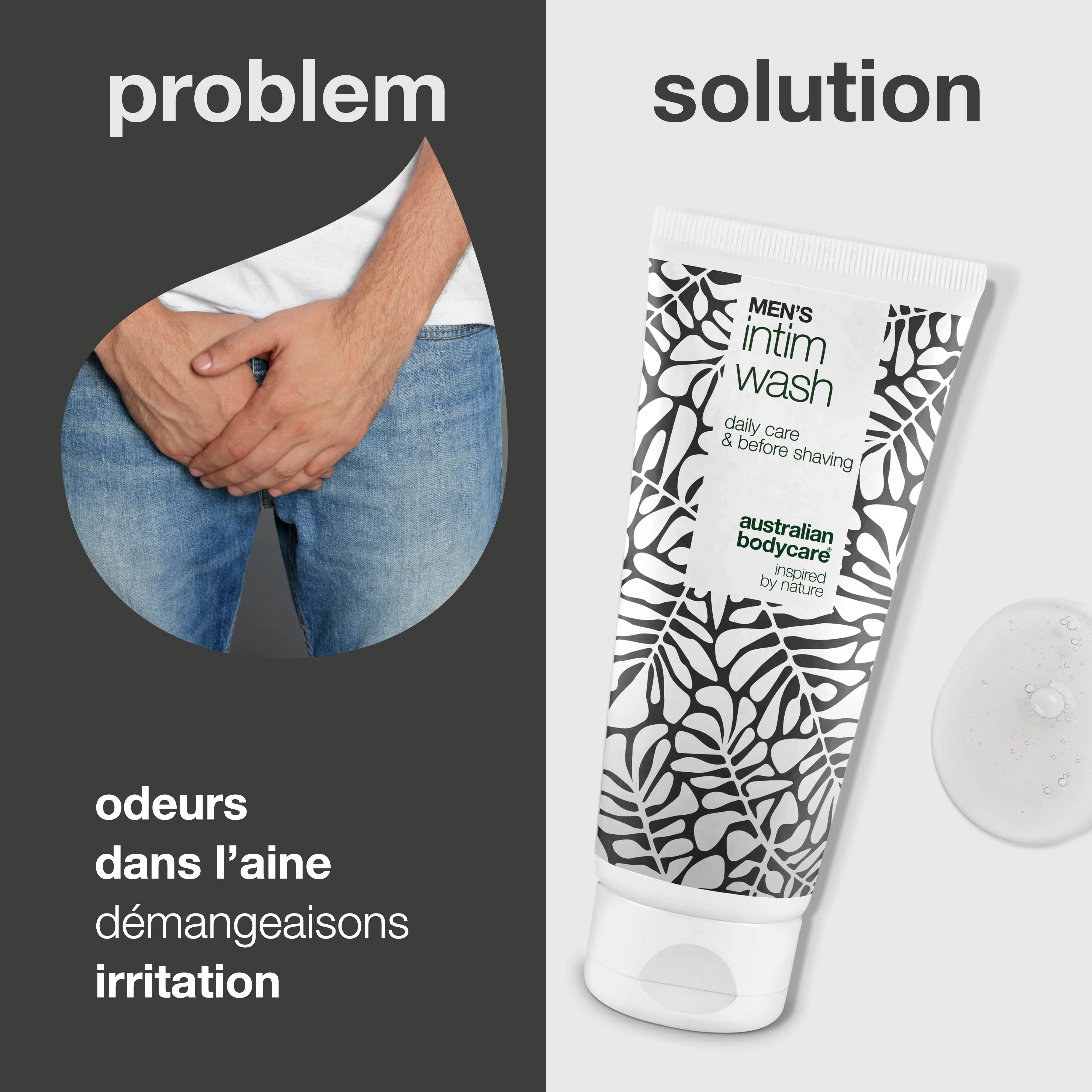 Lavage Intime Pour Hommes – Soin doux pour usage quotidien — Lavage Intime pour hommes, idéal contre irritations et inconfort. Ingrédients naturels pour une peau propre, saine et bien entretenue. - Image 2