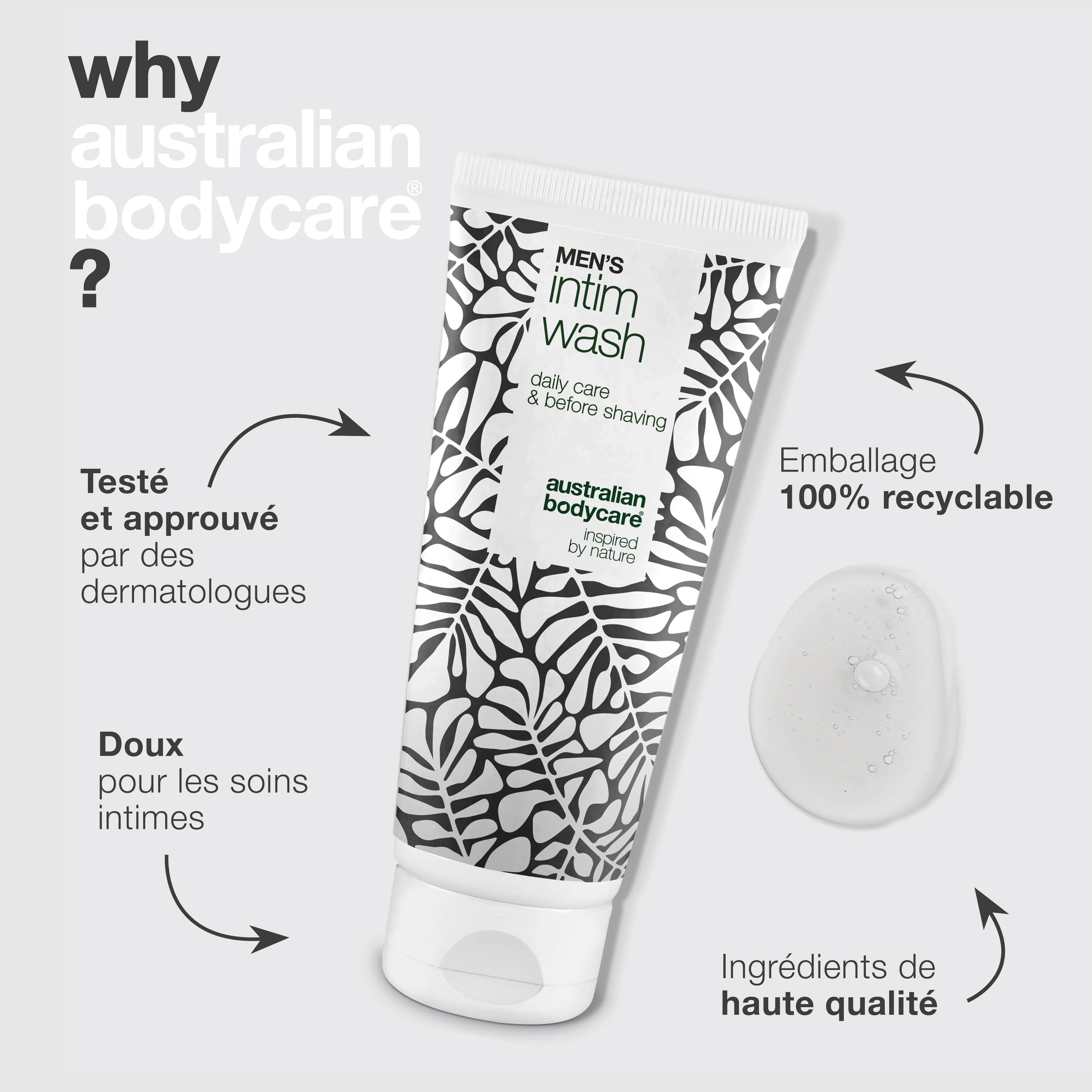 Lavage Intime Pour Hommes – Soin doux pour usage quotidien — Lavage Intime pour hommes, idéal contre irritations et inconfort. Ingrédients naturels pour une peau propre, saine et bien entretenue. - Image 4