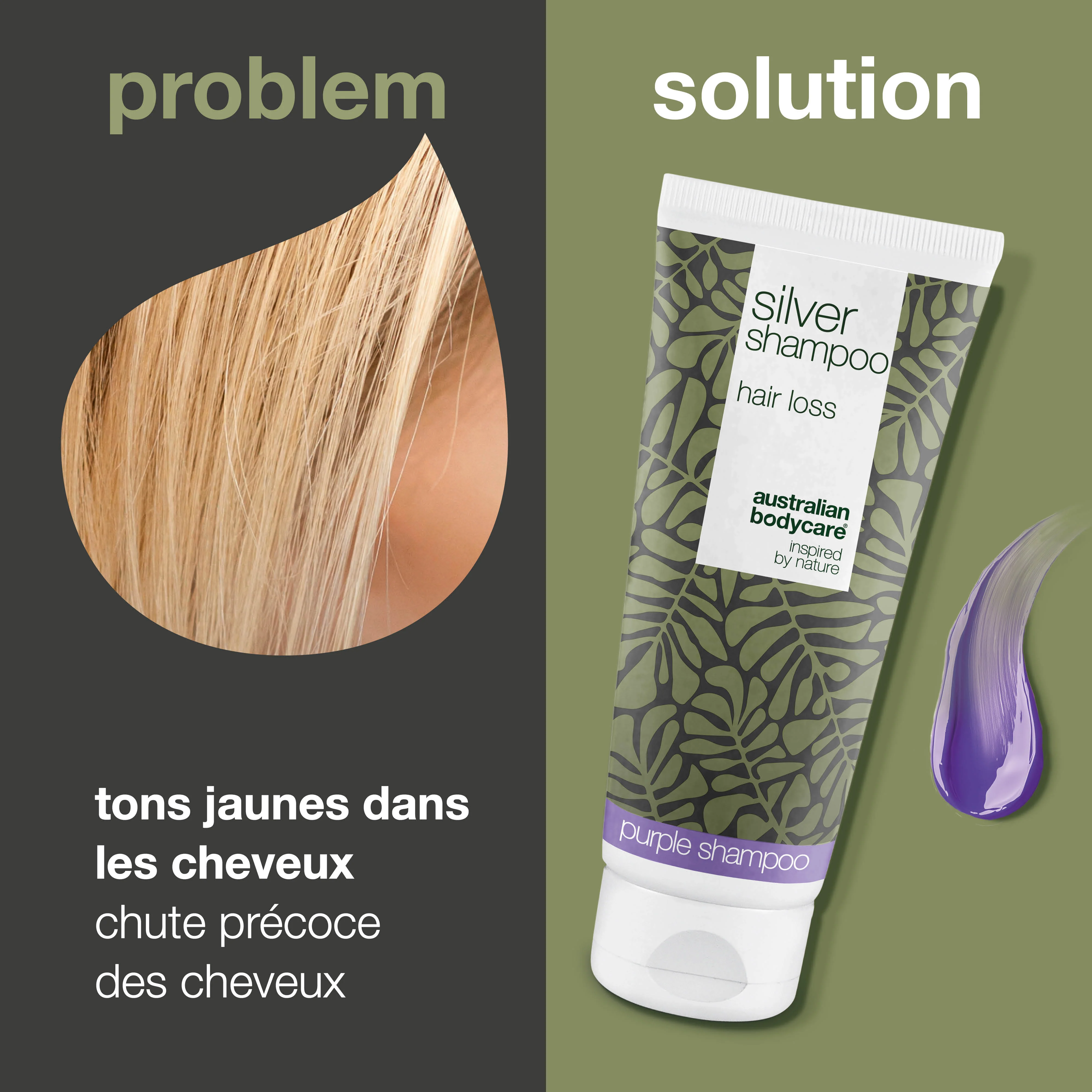 Shampooing Silver – Favorise la croissance et ravive la couleur — Neutralisez les tons jaunes avec le Shampooing Silver. Nourrit vos cheveux et soutient une couleur blonde ou grise éclatante. - Image 2